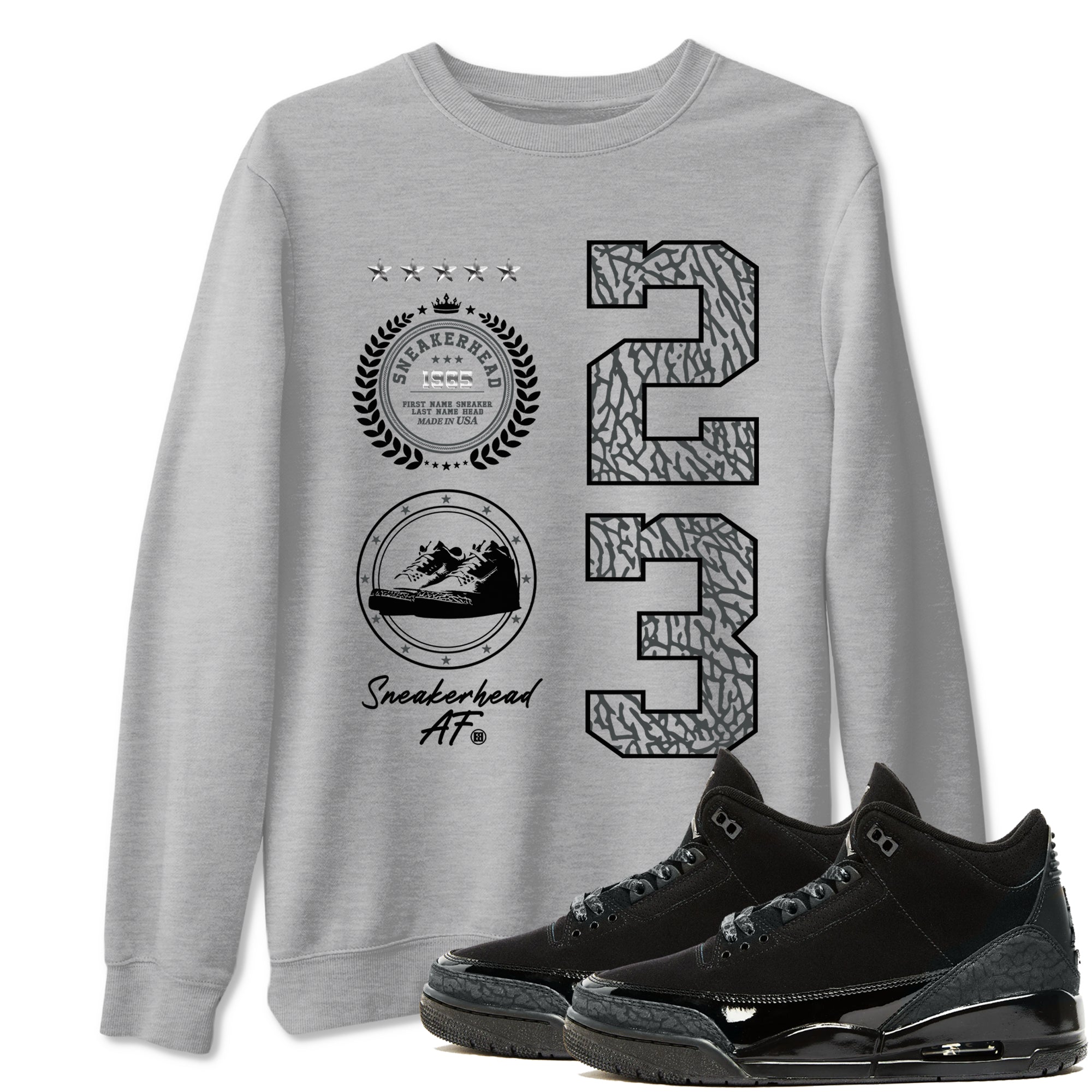 snkmatch Emblem snkmatch Tees - Air Jordan 3 Black Cat