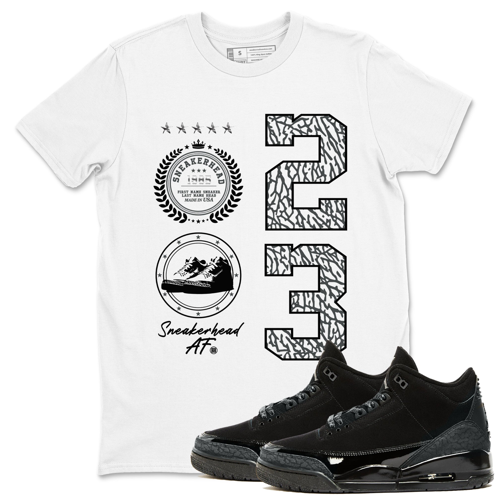 snkmatch Emblem snkmatch Tees - Air Jordan 3 Black Cat