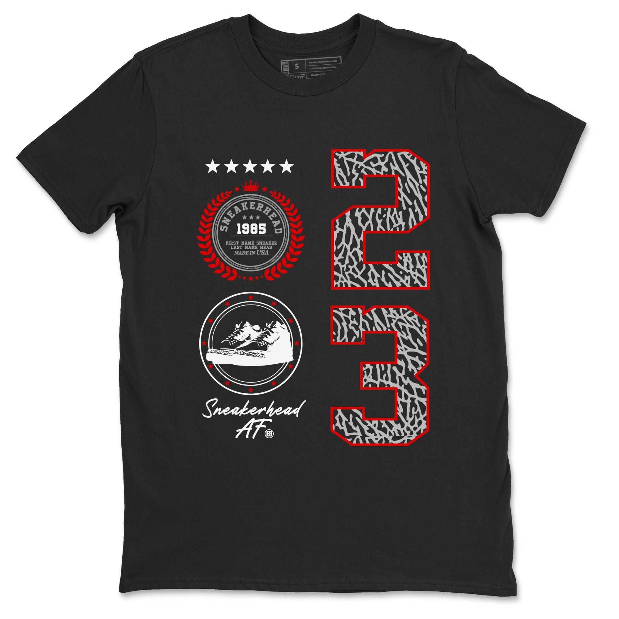 snkmatch Emblem snkmatch Tees - Air Jordan 3 Black Cement