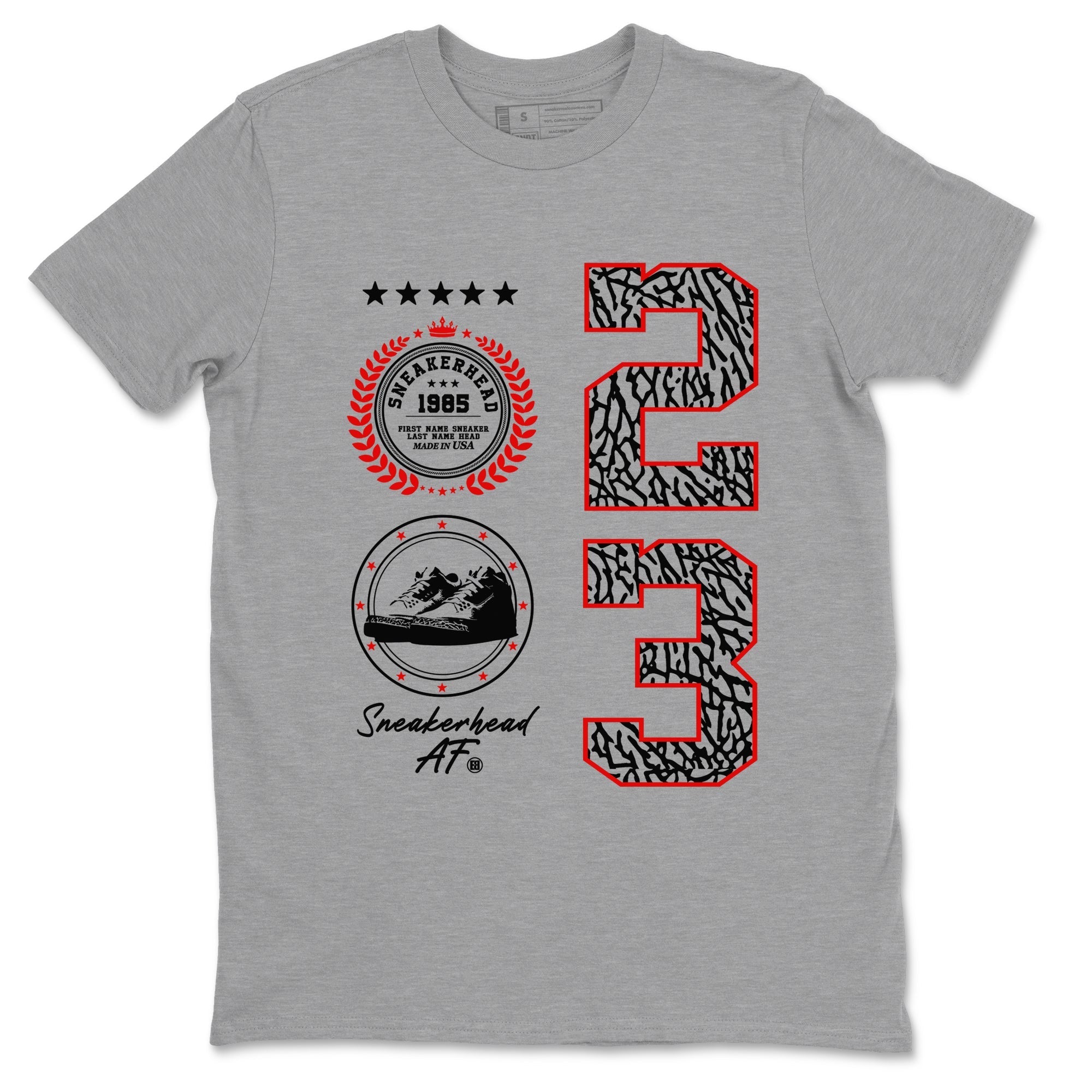 snkmatch Emblem snkmatch Tees - Air Jordan 3 Black Cement