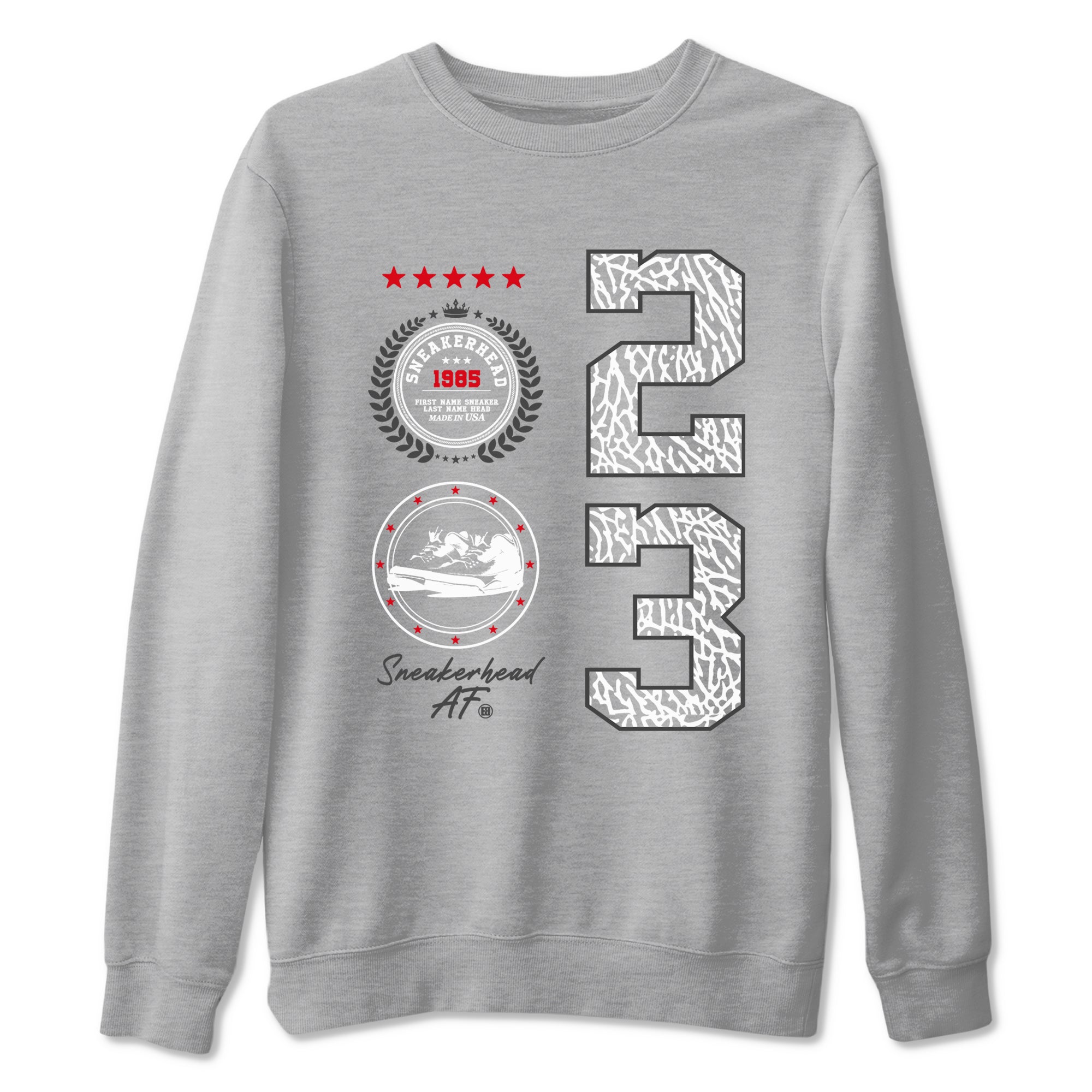 snkmatch Emblem snkmatch Tees - Air Jordan 3 Cement Grey