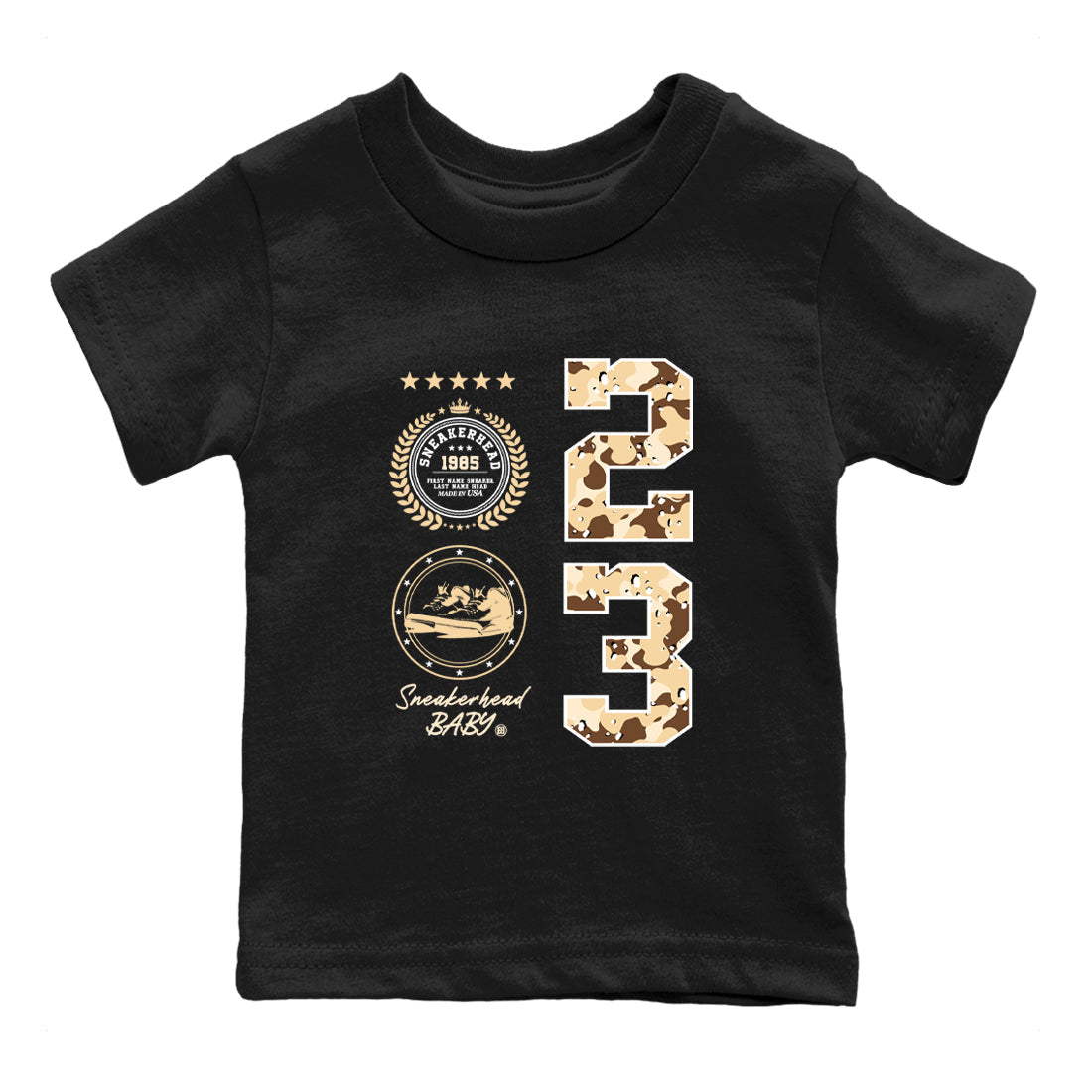 snkmatch Emblem snkmatch Tees Kids - Air Jordan 3 Desert Camo