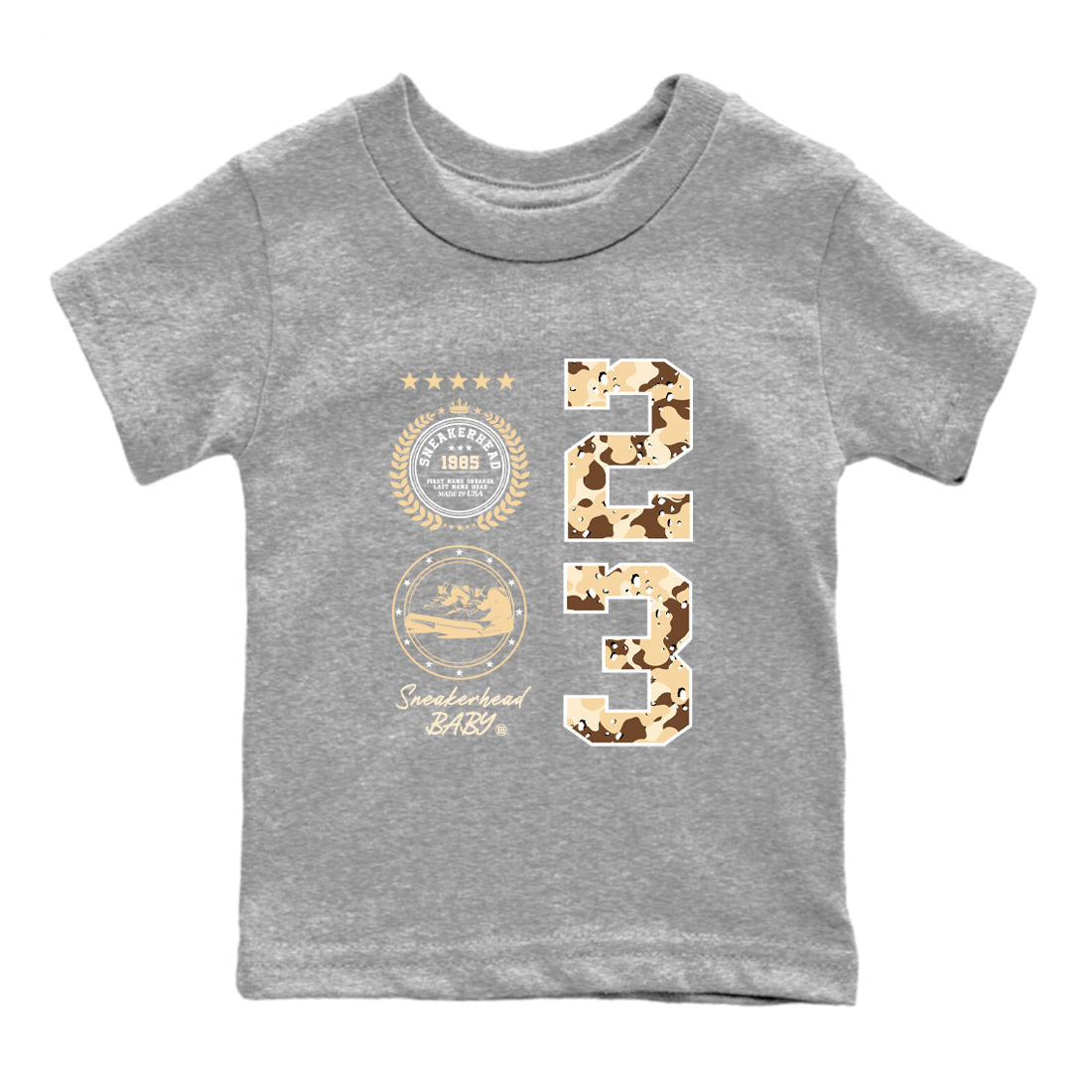 snkmatch Emblem snkmatch Tees Kids - Air Jordan 3 Desert Camo