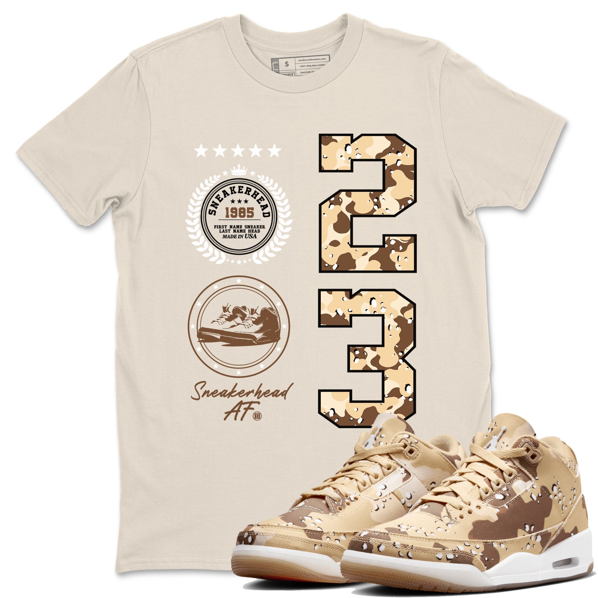 snkmatch Emblem snkmatch Tees - Air Jordan 3 Desert Camo