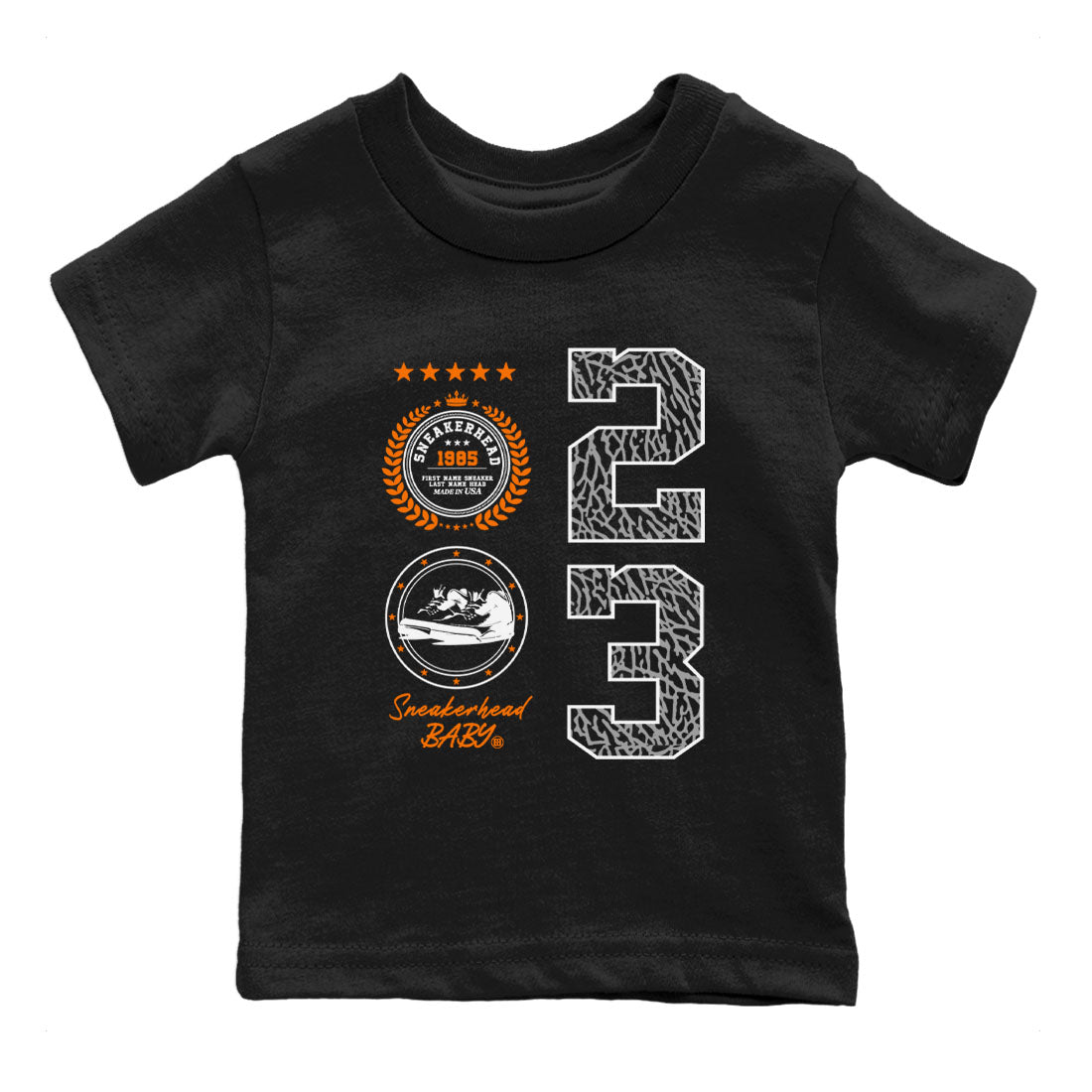 snkmatch Emblem snkmatch Tees Kids - Air Jordan 3 Georgia Peach
