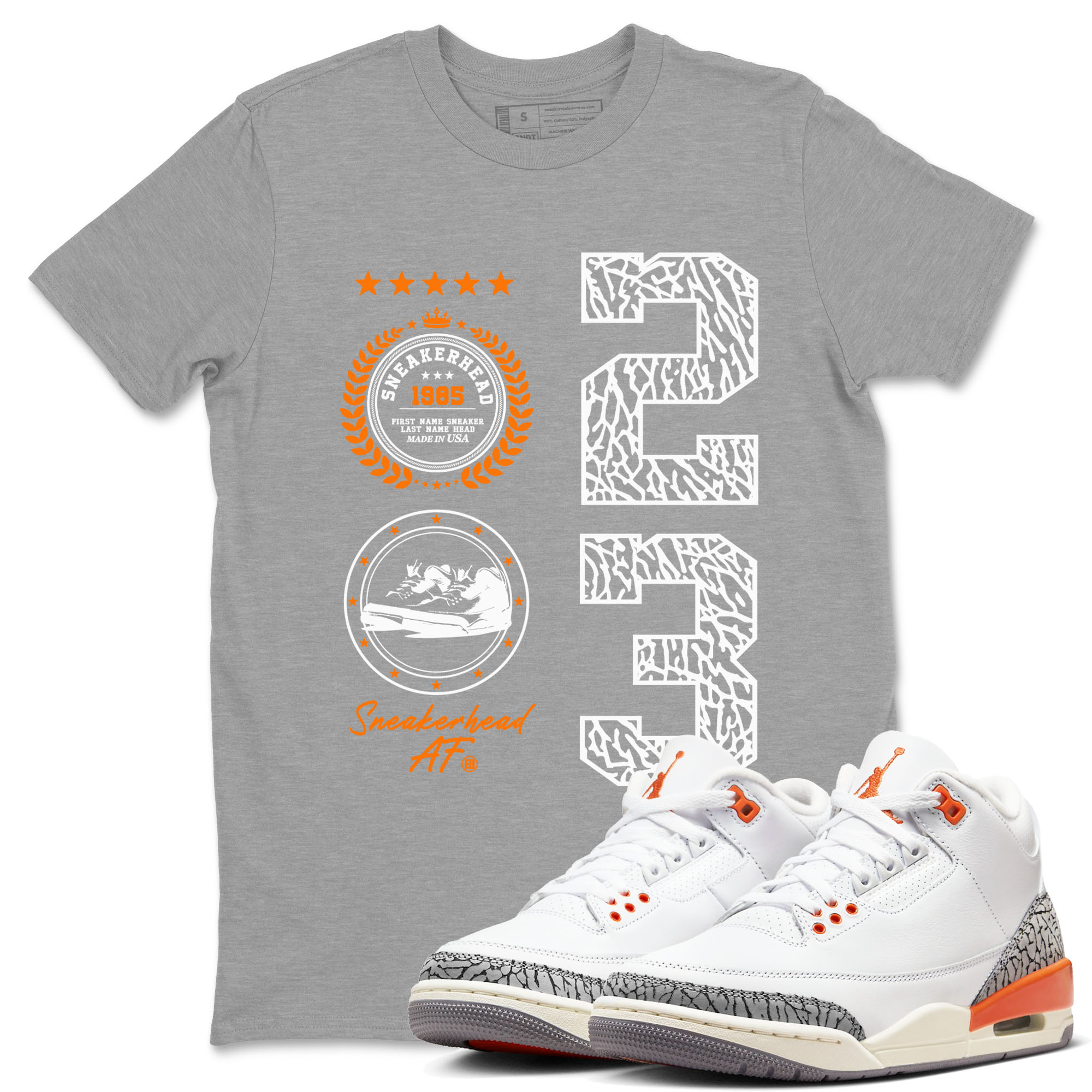 snkmatch Emblem snkmatch Tees - Air Jordan 3 Georgia Peach