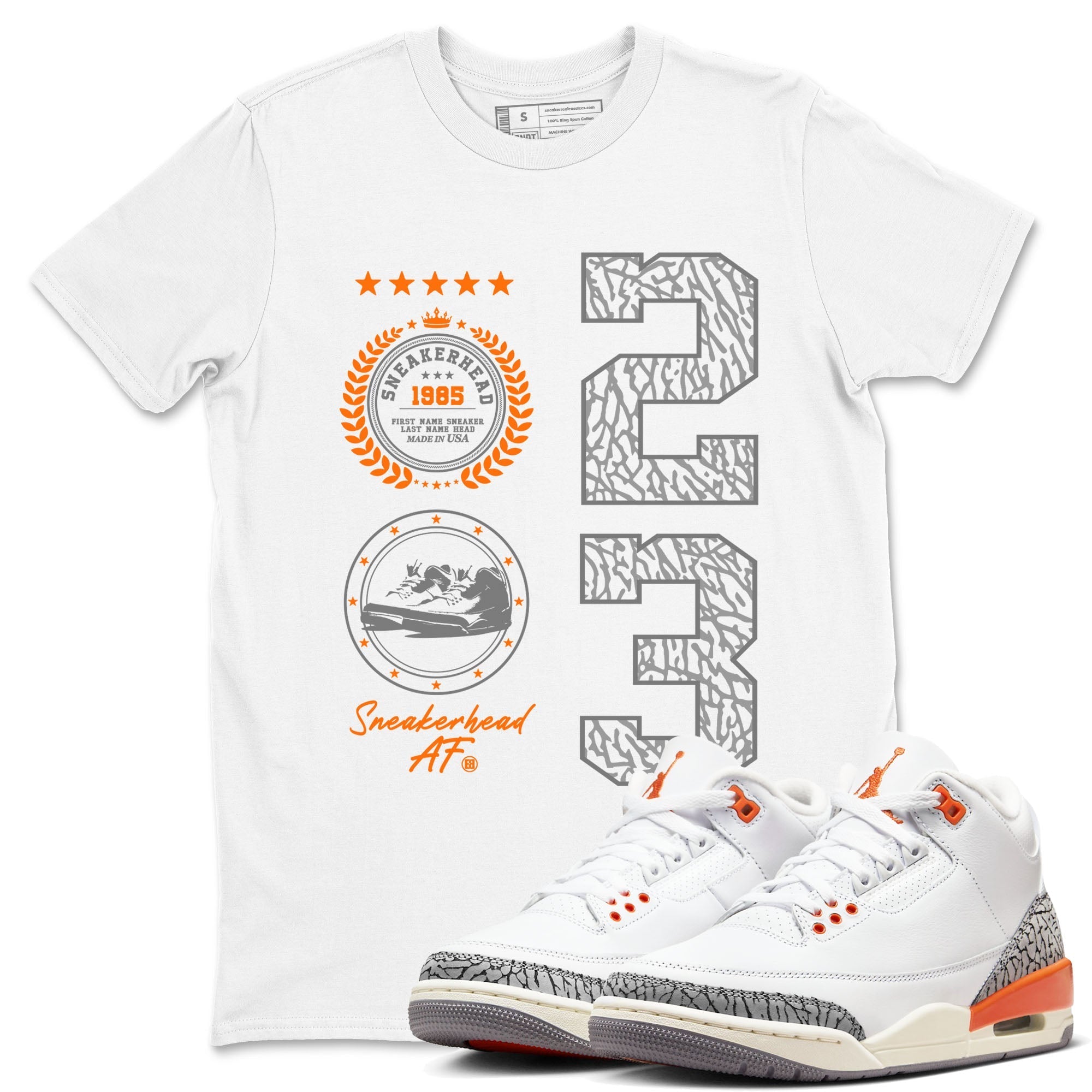 snkmatch Emblem snkmatch Tees - Air Jordan 3 Georgia Peach
