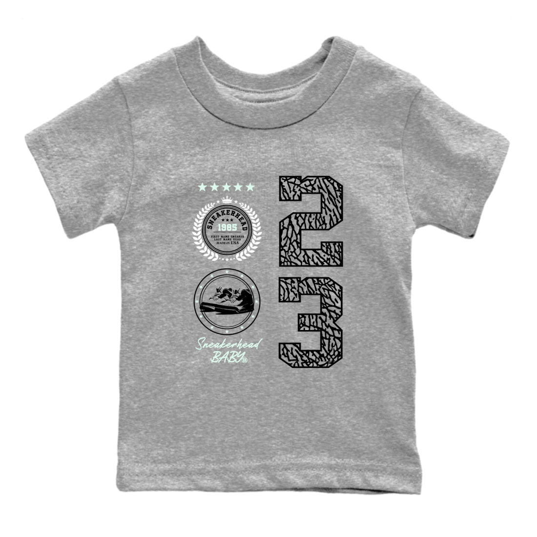 snkmatch Emblem snkmatch Tees Kids - Air Jordan 3 Green Glow