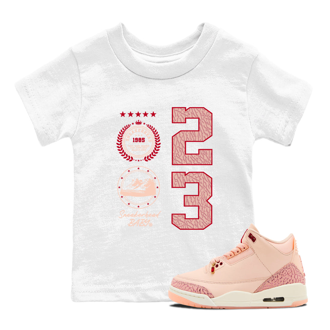 snkmatch Emblem snkmatch Tees Kids - Air Jordan 3 Valentines Day