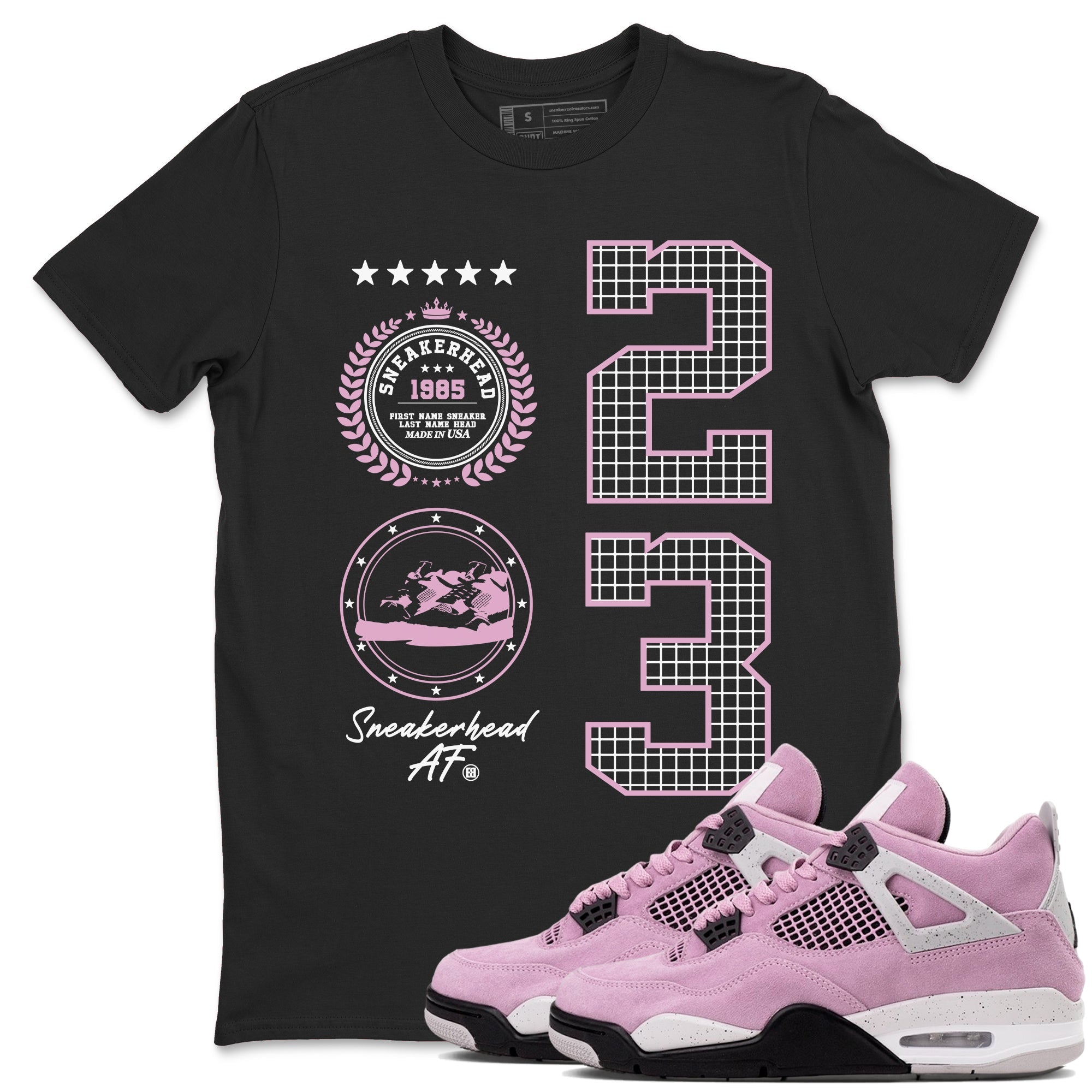 snkmatch Emblem snkmatch Tees - Air Jordan 4 Orchid