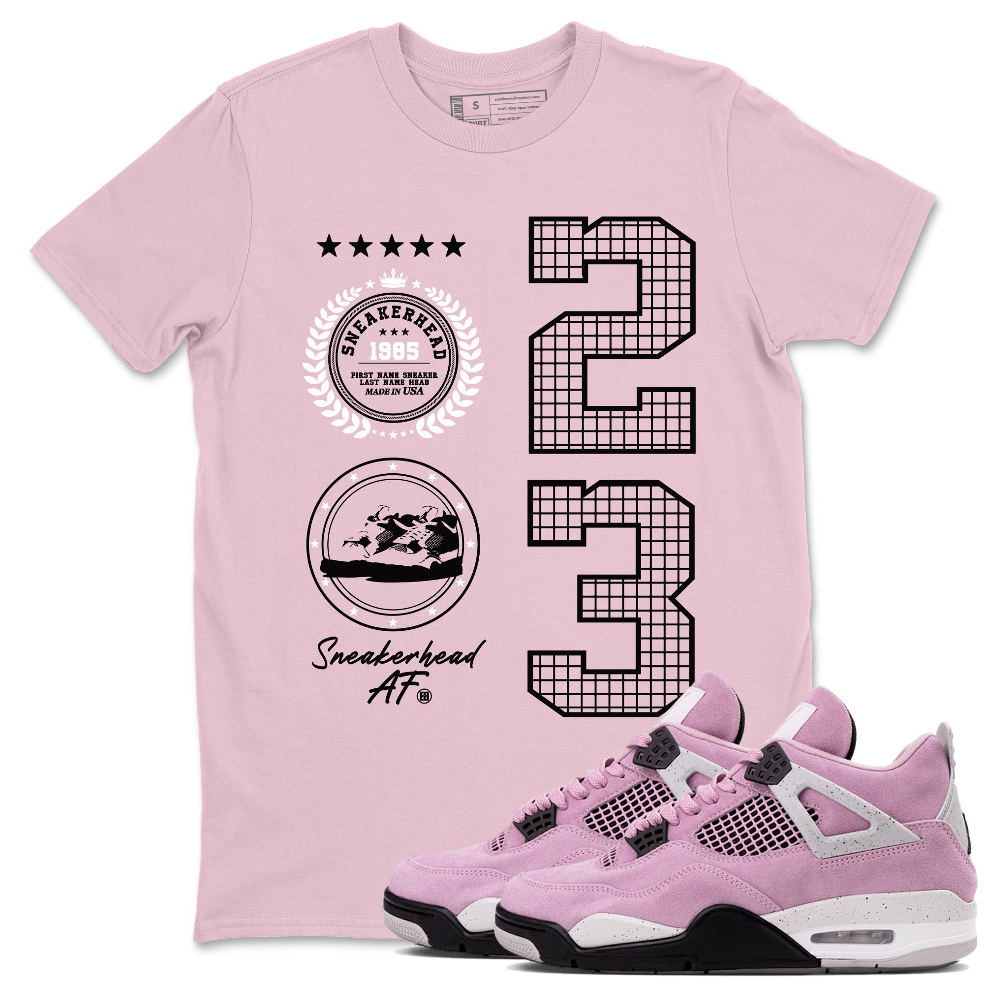 snkmatch Emblem snkmatch Tees - Air Jordan 4 Orchid