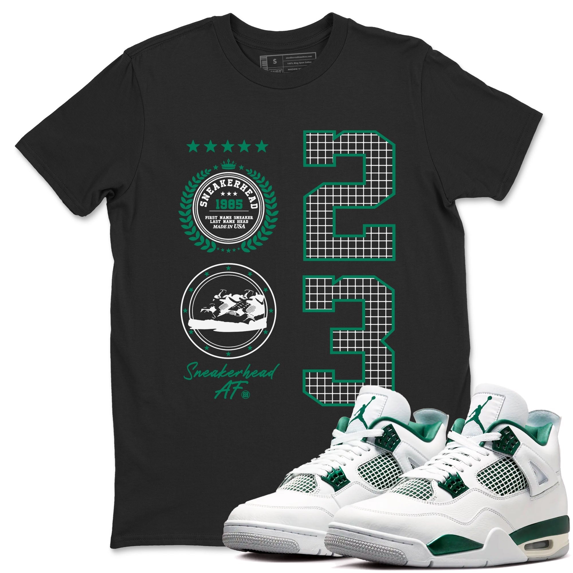 snkmatch Emblem snkmatch Tees - Air Jordan 4 Oxidized Green
