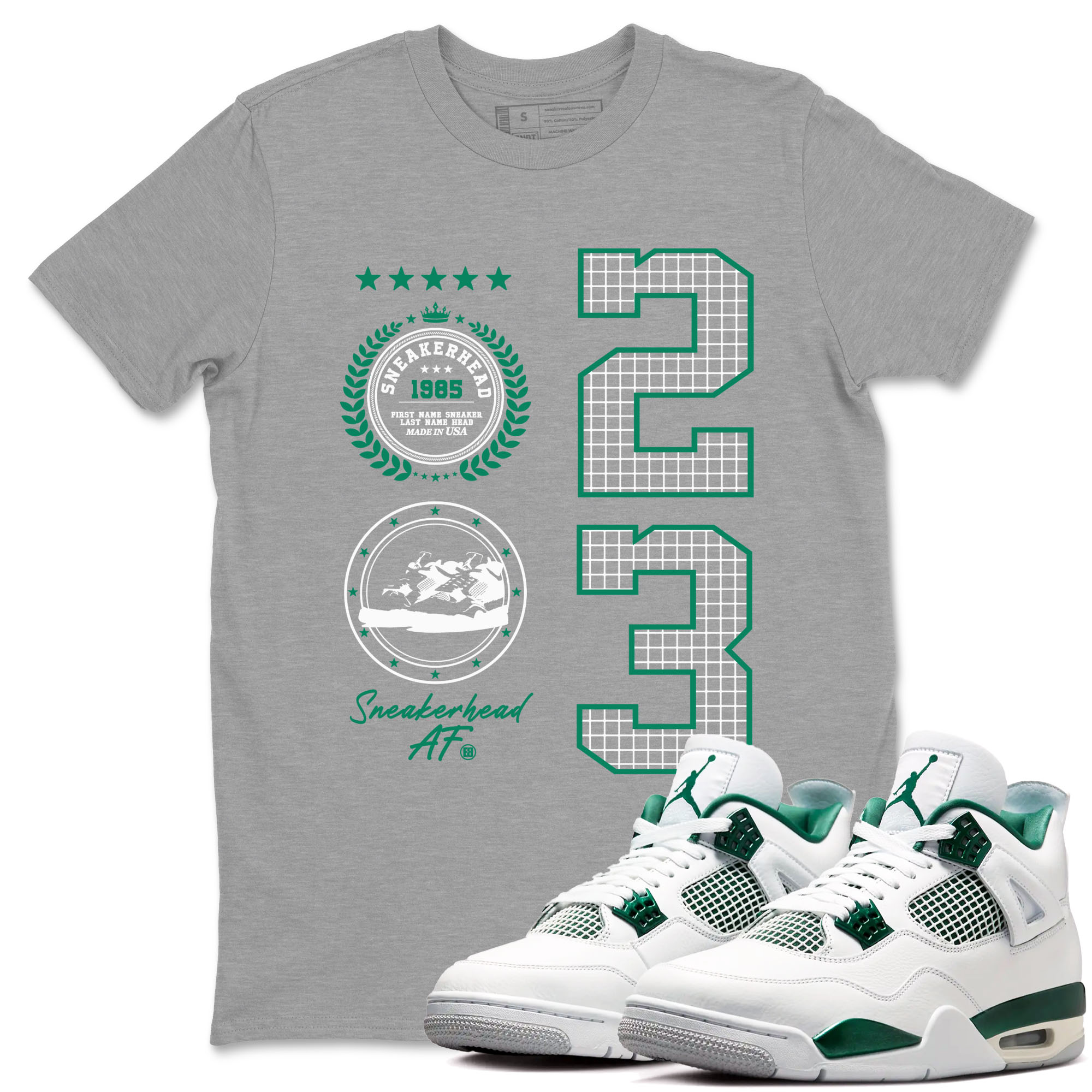 snkmatch Emblem snkmatch Tees - Air Jordan 4 Oxidized Green