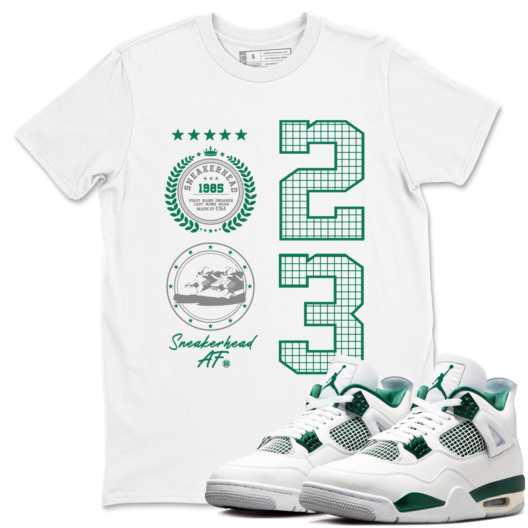 snkmatch Emblem snkmatch Tees - Air Jordan 4 Oxidized Green