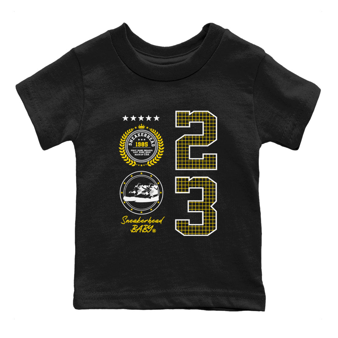 snkmatch Emblem snkmatch Tees Kids - Air Jordan 4 Vivid Sulfur