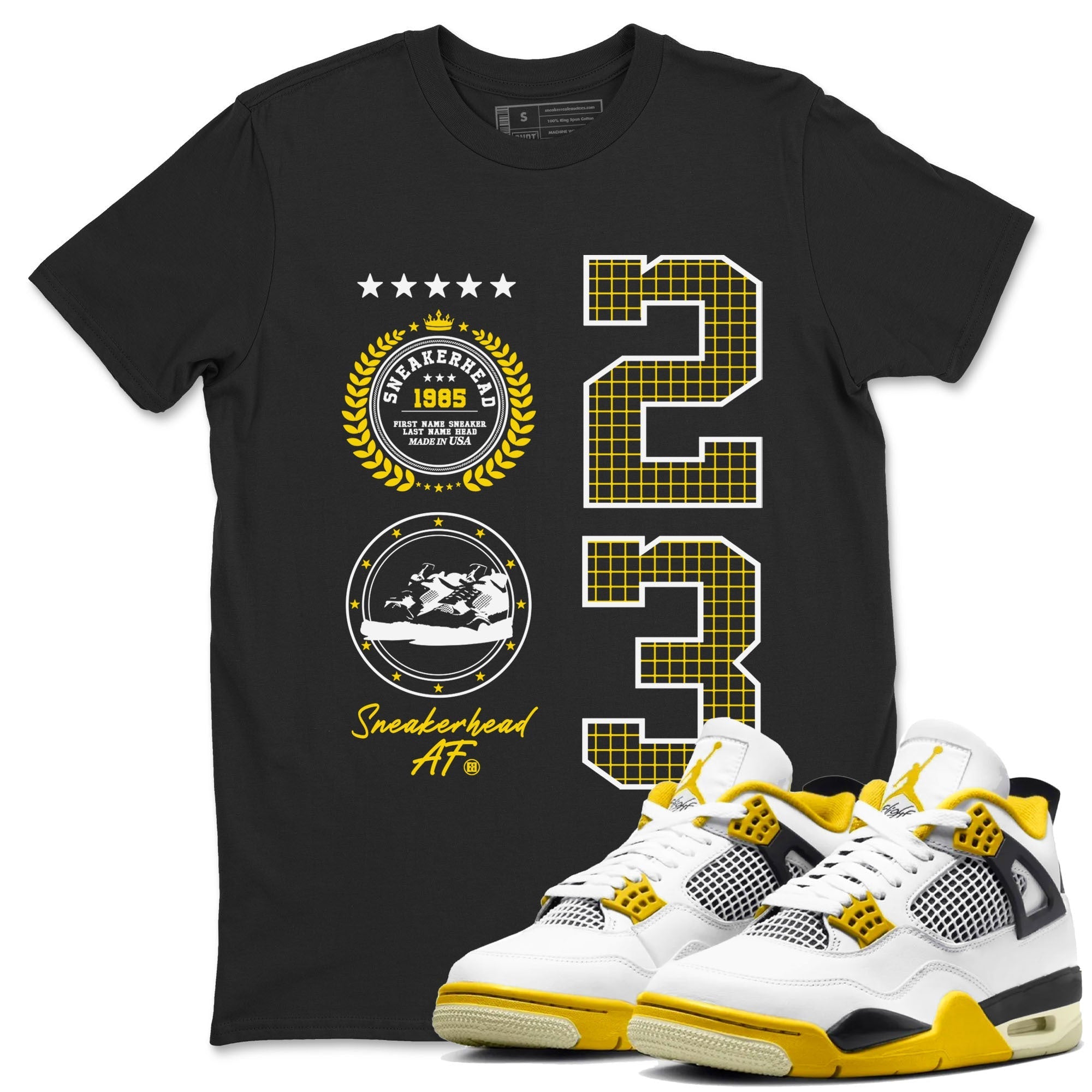 snkmatch Emblem snkmatch Tees - Air Jordan 4 Vivid Sulfur