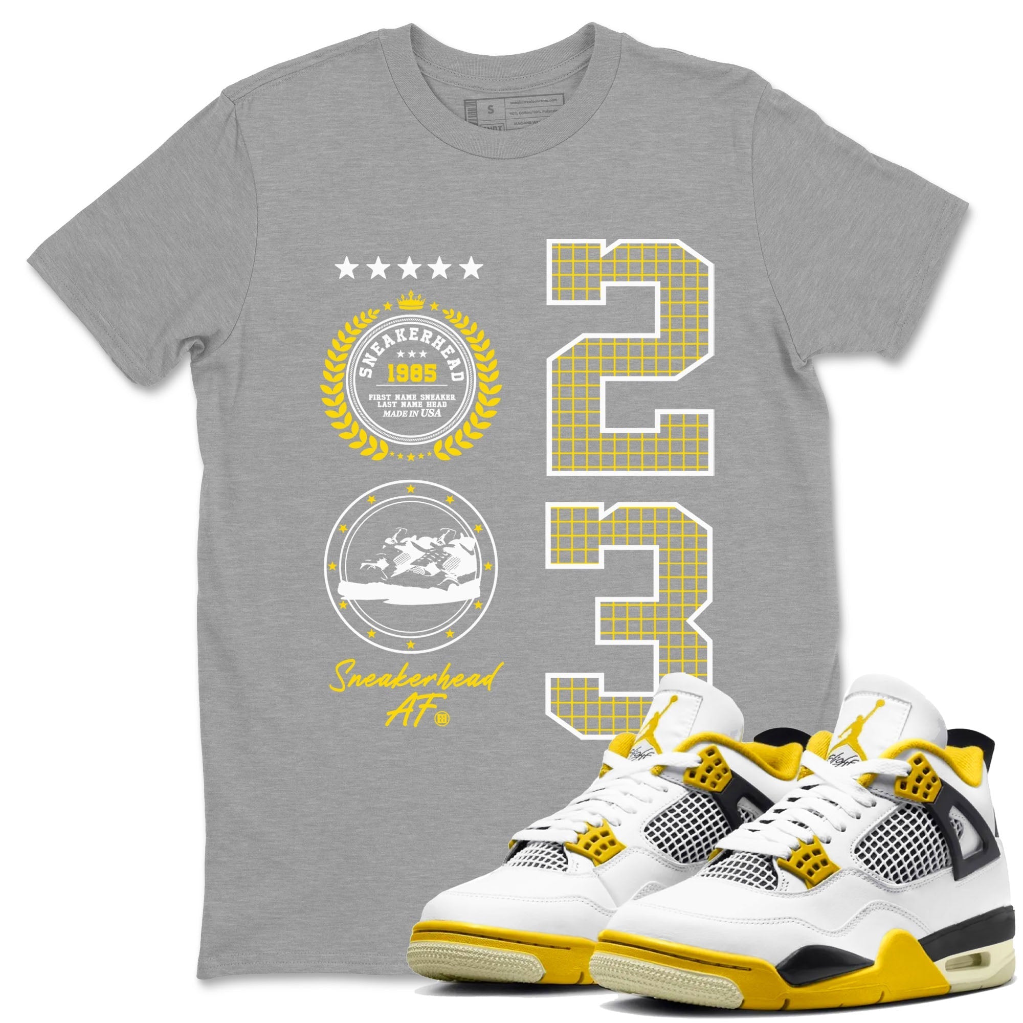 snkmatch Emblem snkmatch Tees - Air Jordan 4 Vivid Sulfur