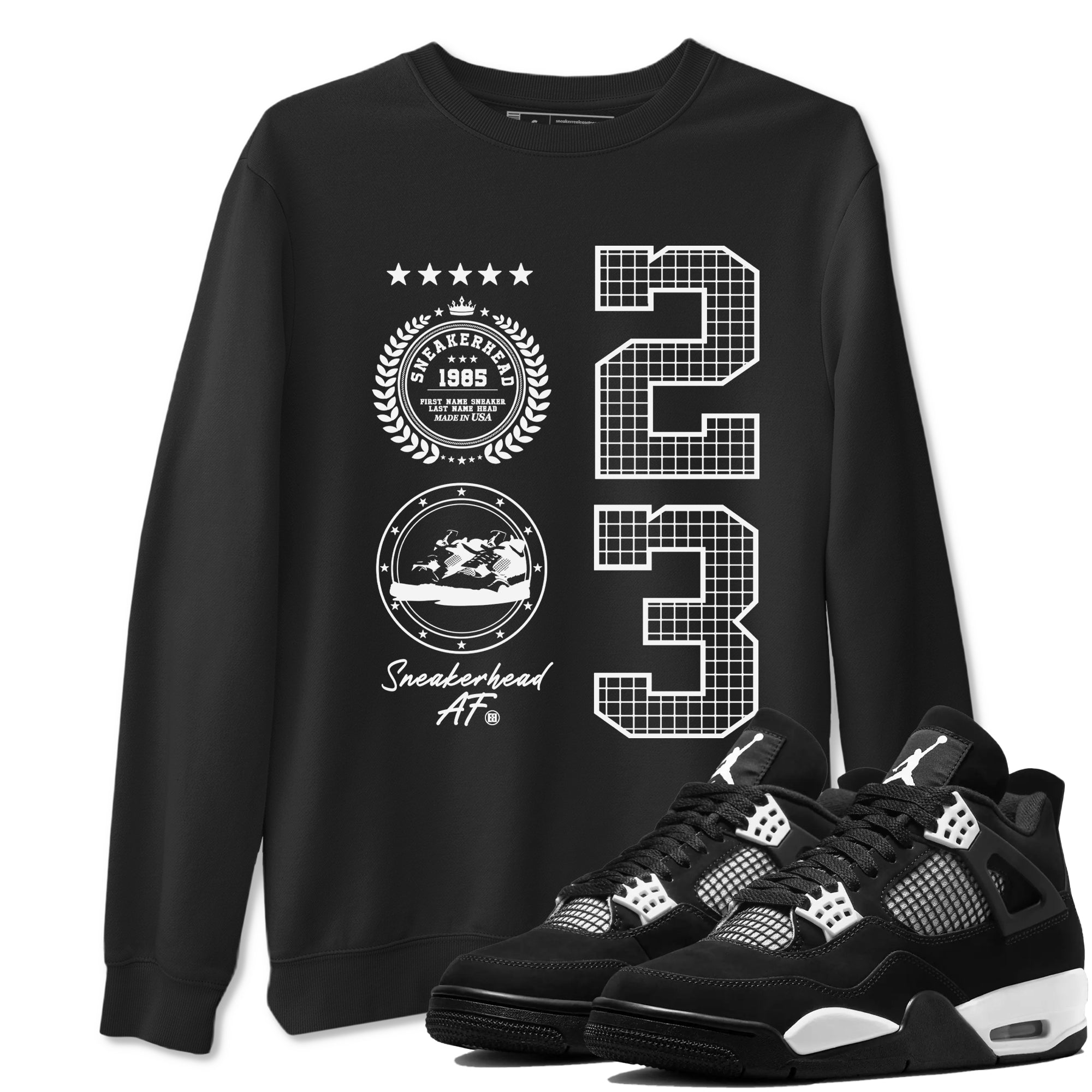 snkmatch Emblem snkmatch Tees - Air Jordan 4 White Thunder