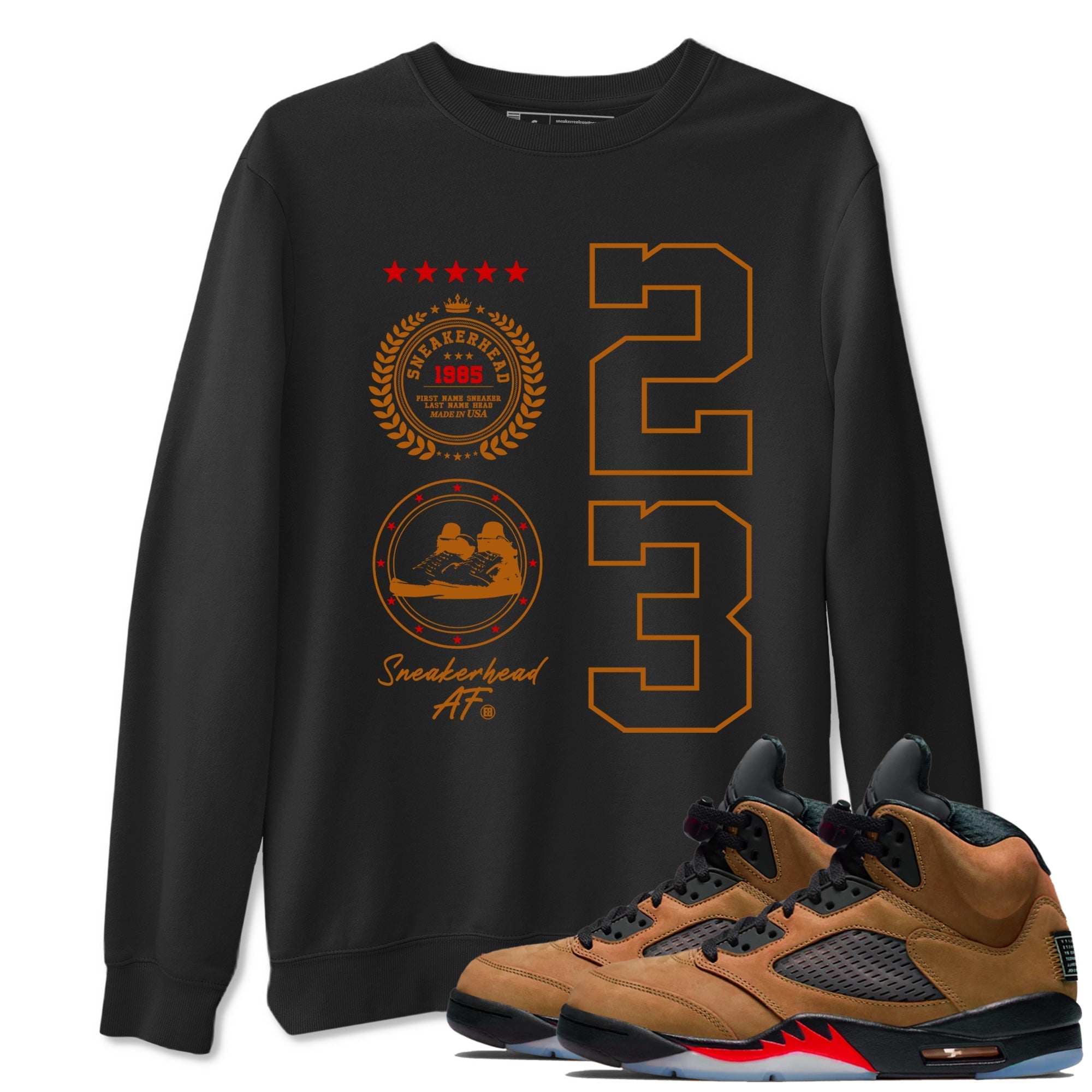 snkmatch Emblem snkmatch Tees - Air Jordan 5 Archaeo Brown