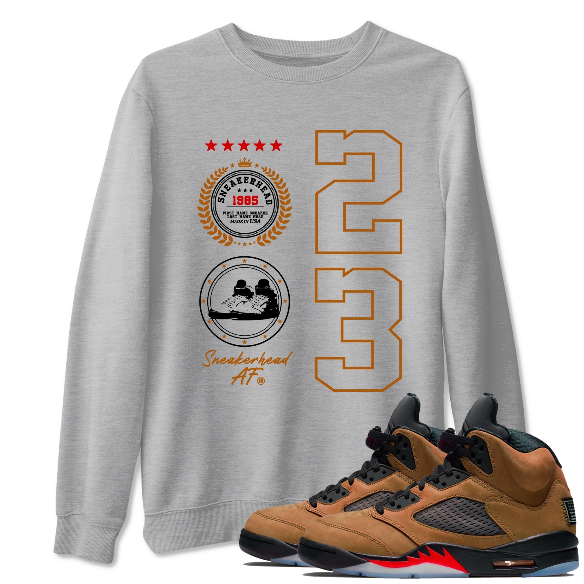 snkmatch Emblem snkmatch Tees - Air Jordan 5 Archaeo Brown