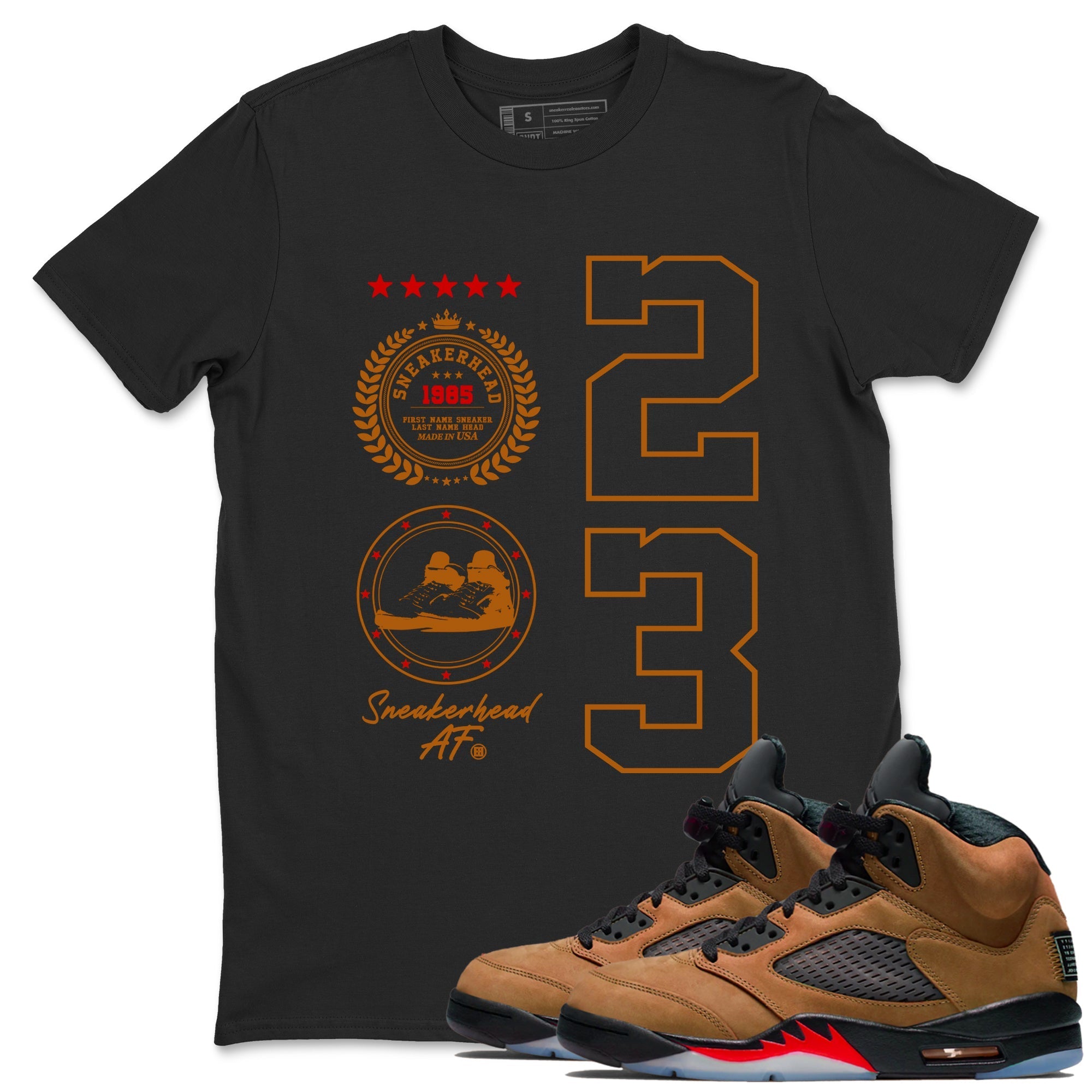 snkmatch Emblem snkmatch Tees - Air Jordan 5 Archaeo Brown