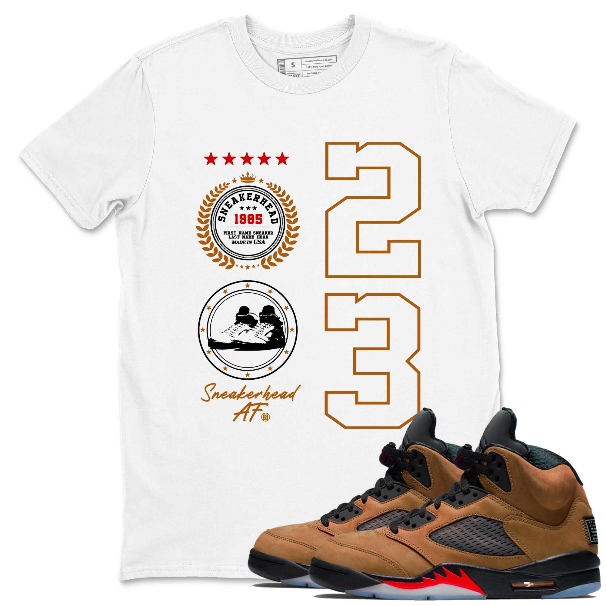 snkmatch Emblem snkmatch Tees - Air Jordan 5 Archaeo Brown