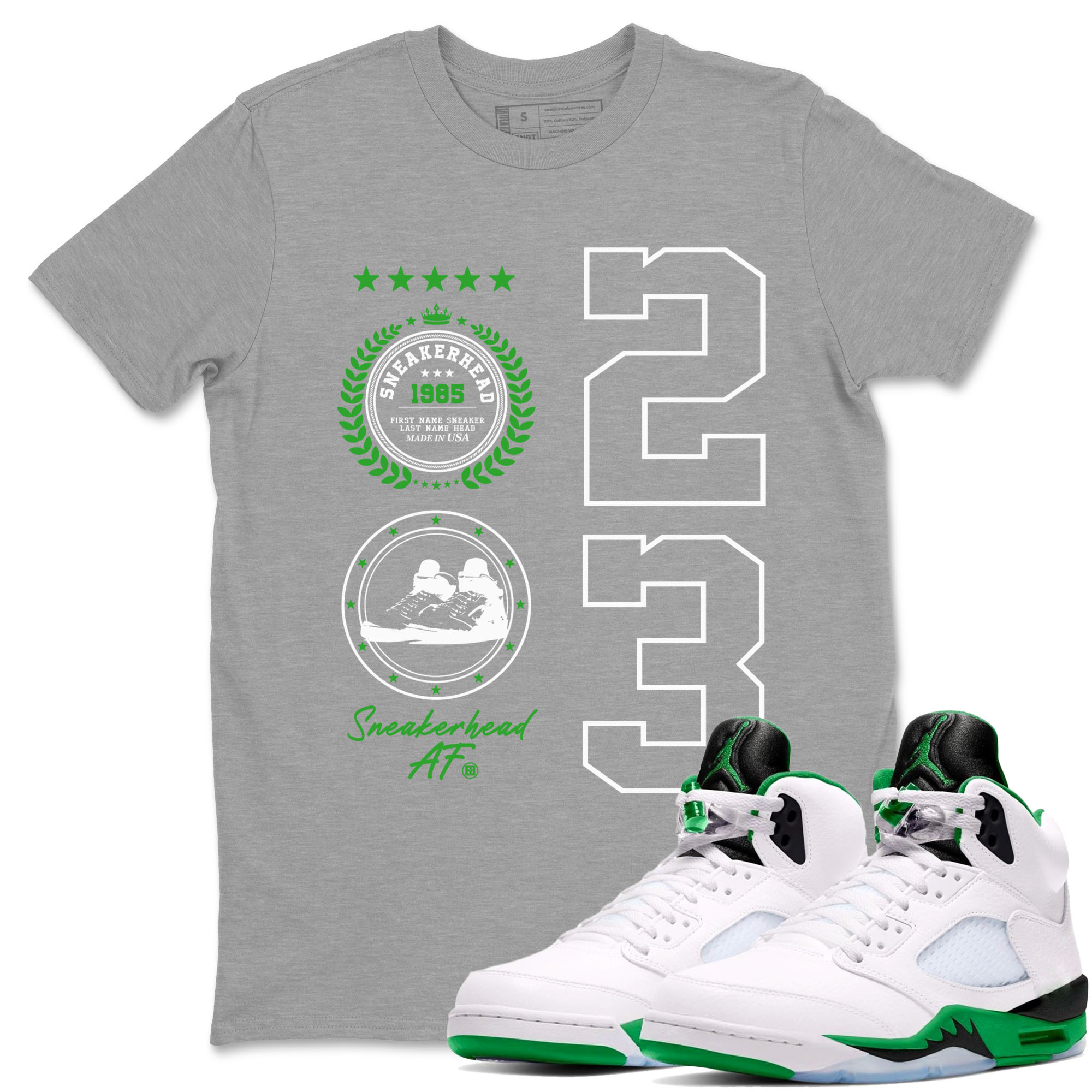 snkmatch Emblem snkmatch Tees - Air Jordan 5 Lucky Green
