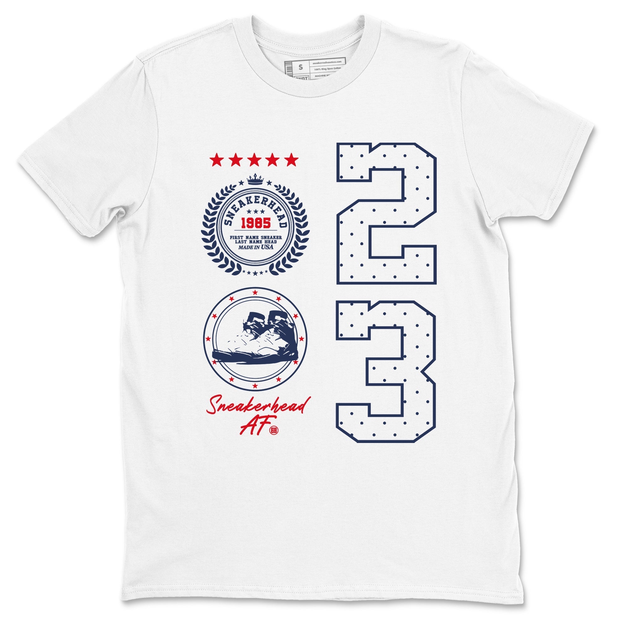 snkmatch Emblem snkmatch Tees - Air Jordan 6 White And Midnight Navy