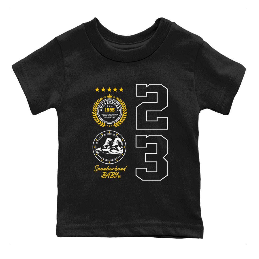 snkmatch Emblem snkmatch Tees Kids - Air Jordan 6 Yellow Ochre