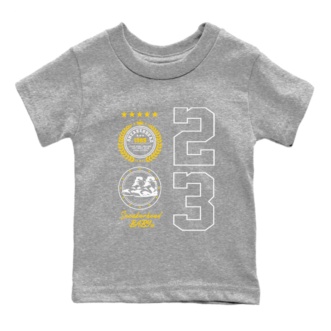 snkmatch Emblem snkmatch Tees Kids - Air Jordan 6 Yellow Ochre