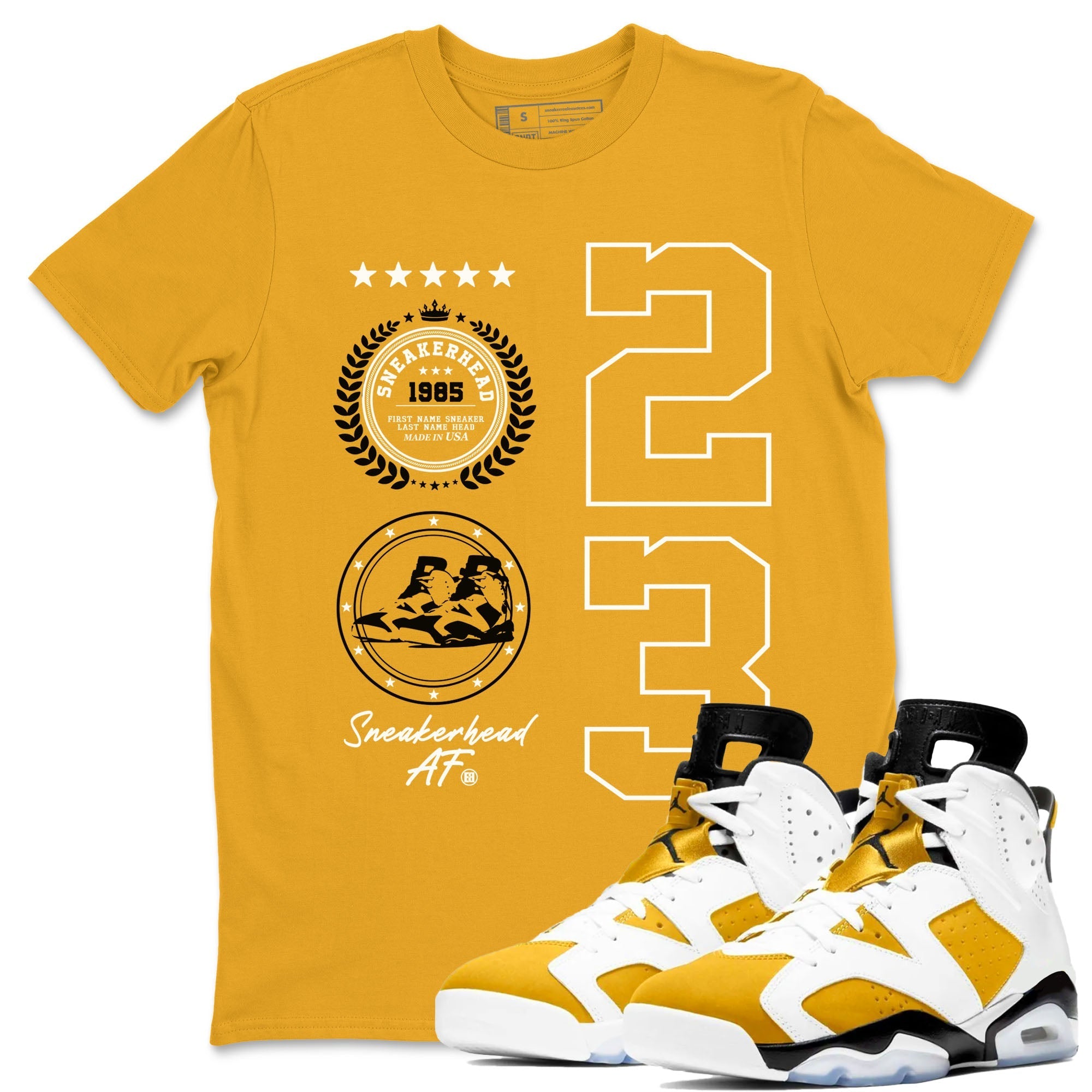 snkmatch Emblem snkmatch Tees - Air Jordan 6 Yellow Ochre