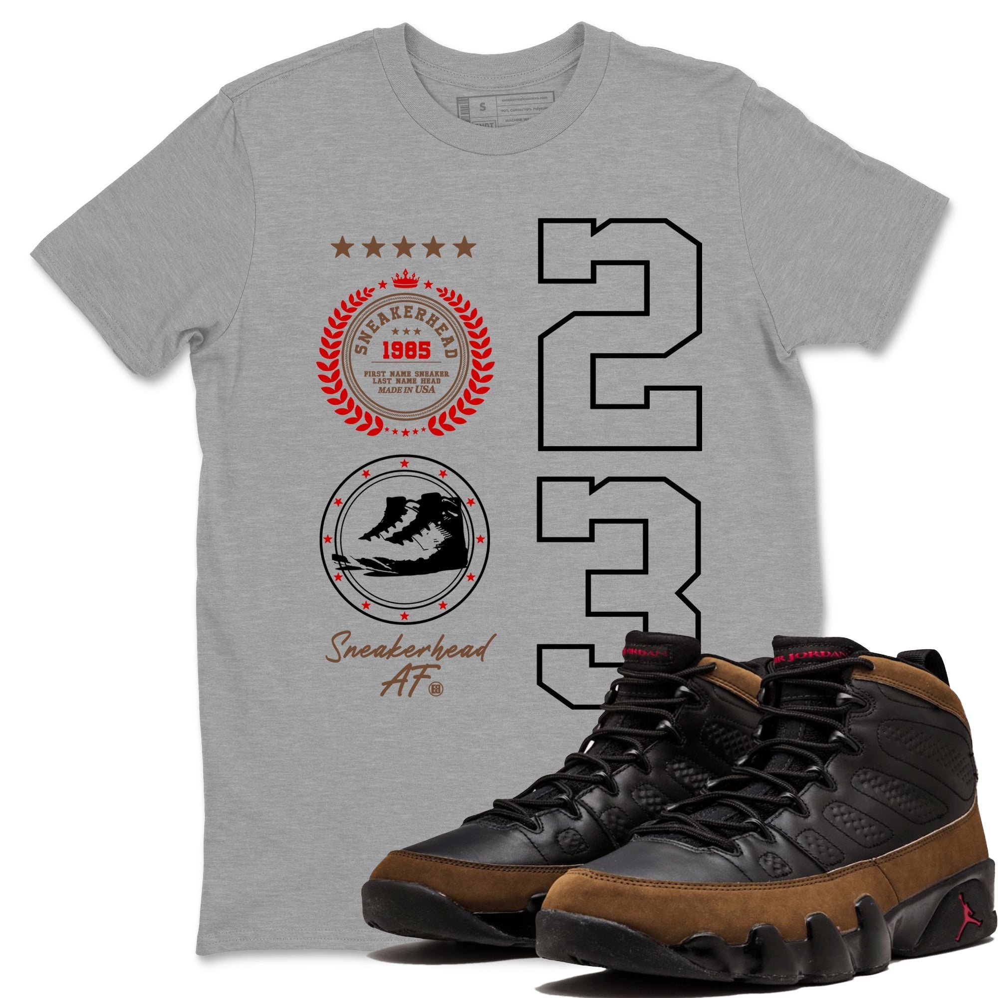 snkmatch Emblem snkmatch Tees - Air Jordan 9 Olive