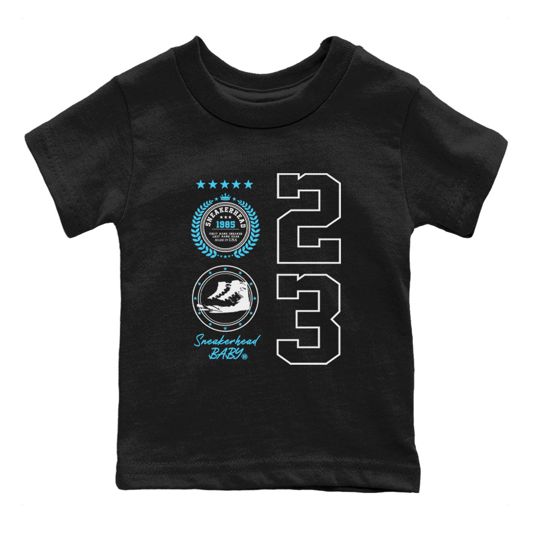 snkmatch Emblem snkmatch Tees Kids - Air Jordan 9 Powder Blue