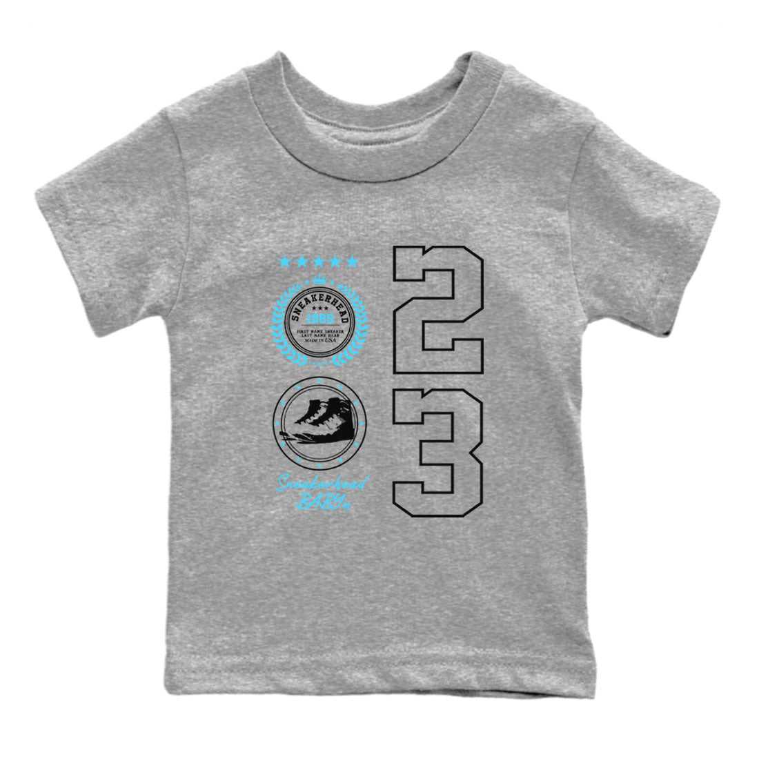 snkmatch Emblem snkmatch Tees Kids - Air Jordan 9 Powder Blue