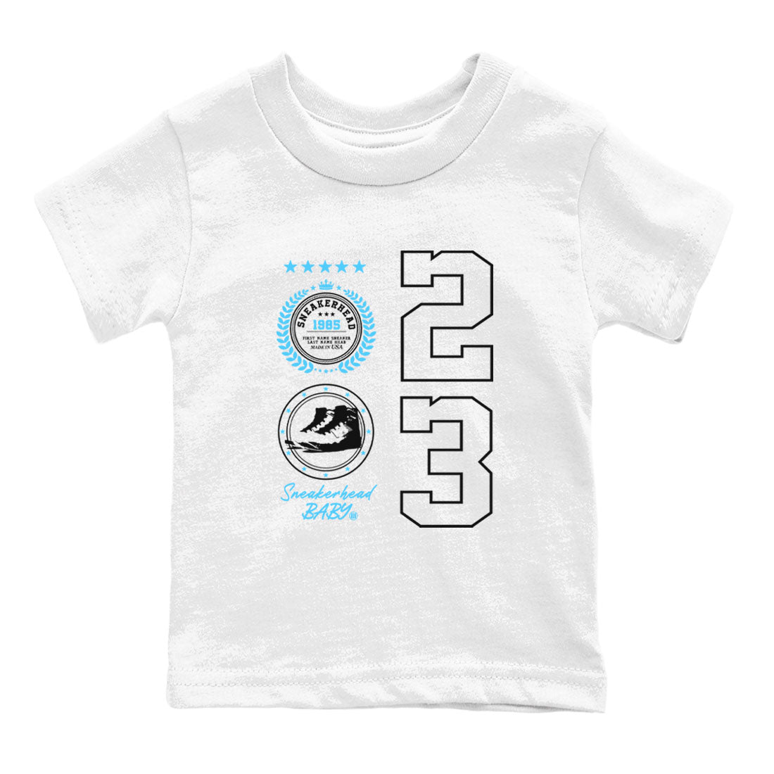 snkmatch Emblem snkmatch Tees Kids - Air Jordan 9 Powder Blue
