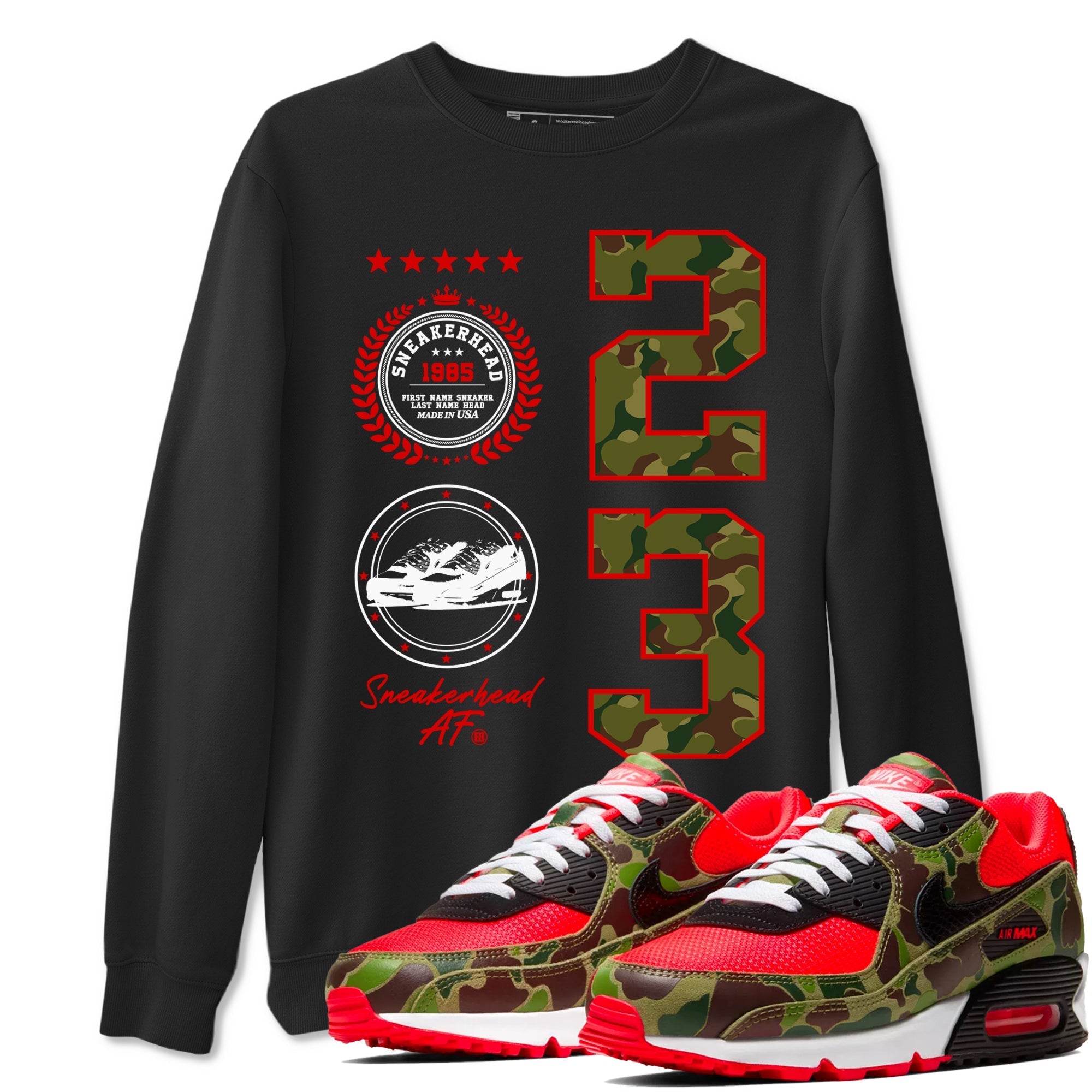 snkmatch Emblem snkmatch Tees - Air Max 90 Reverse Duck Camo