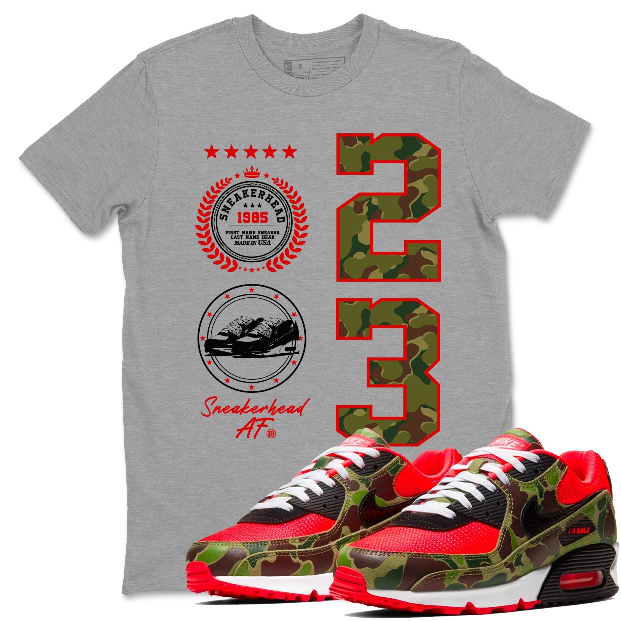 snkmatch Emblem snkmatch Tees - Air Max 90 Reverse Duck Camo