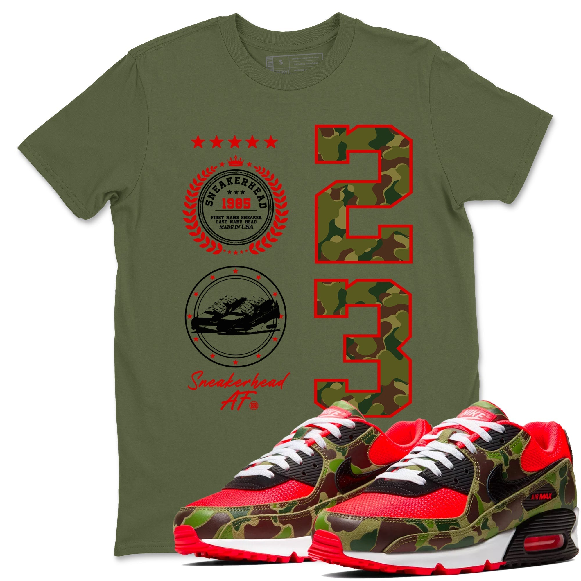 snkmatch Emblem snkmatch Tees - Air Max 90 Reverse Duck Camo