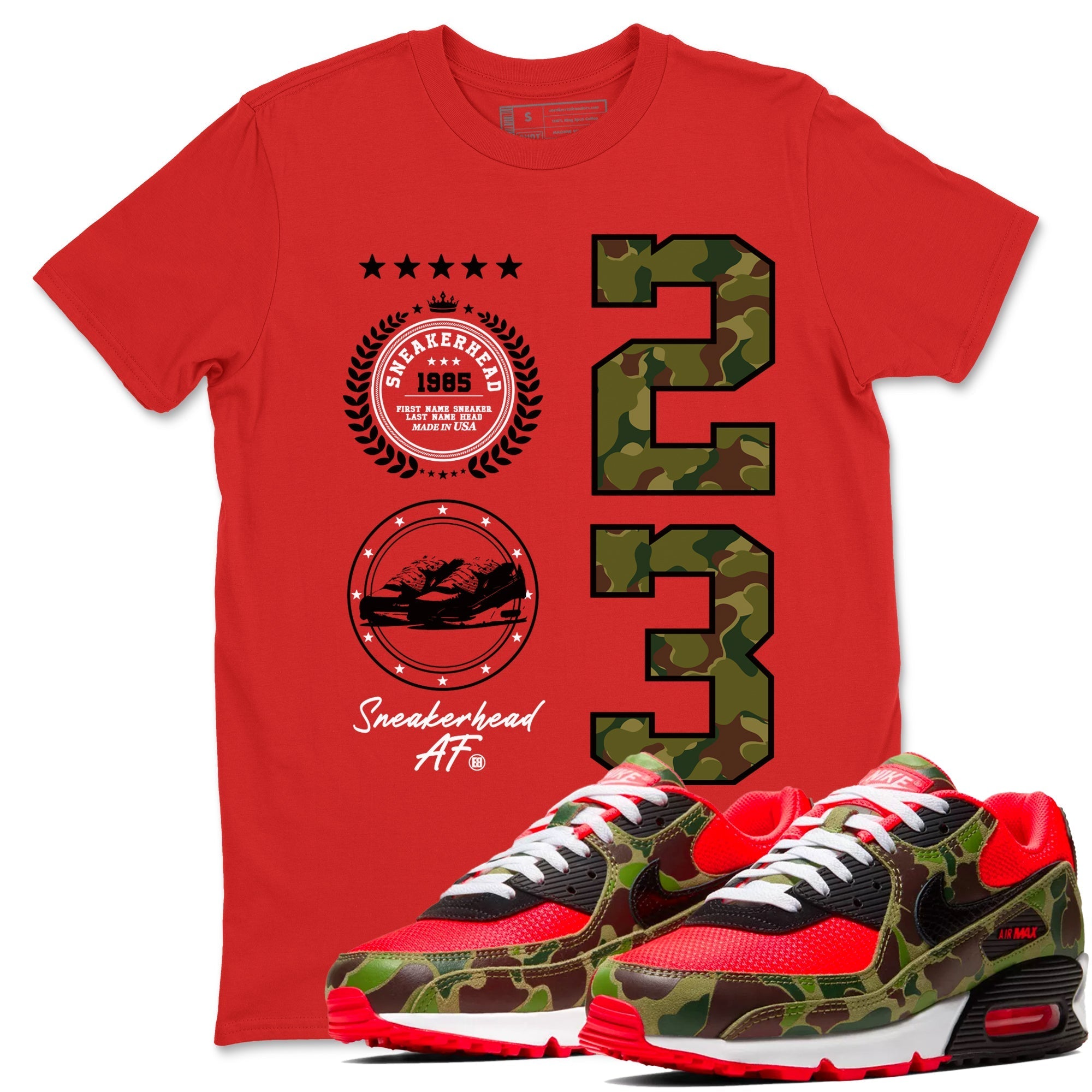 snkmatch Emblem snkmatch Tees - Air Max 90 Reverse Duck Camo