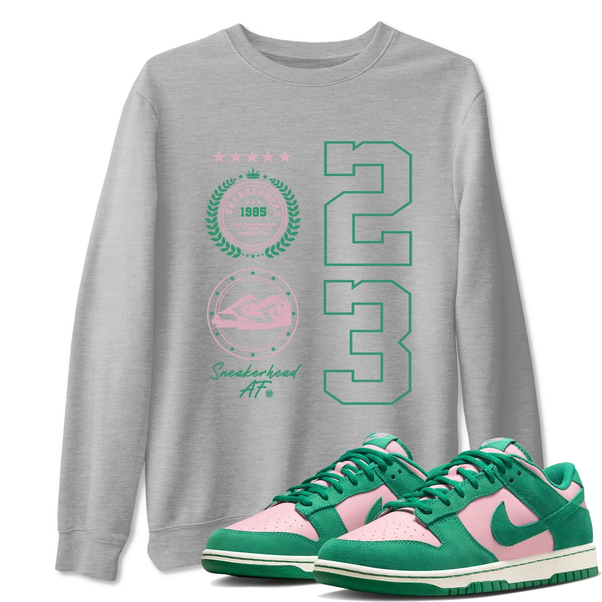 snkmatch Emblem snkmatch Tees - Dunk Medium Soft Pink Malachite