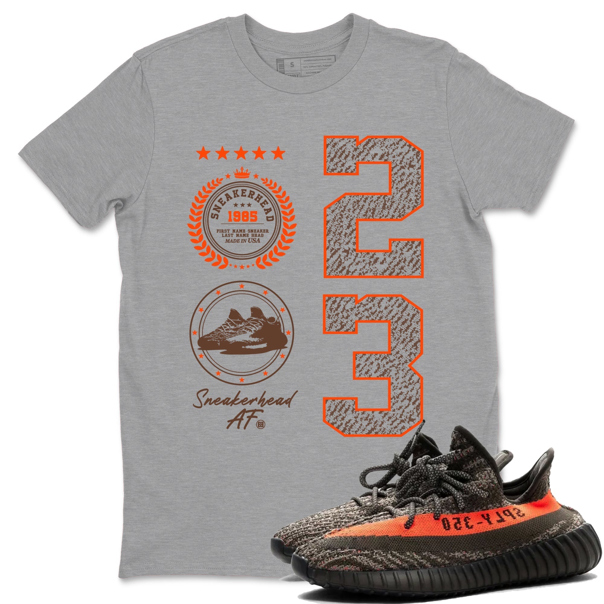 snkmatch Emblem snkmatch Tees - Yeezy 350 Carbon Beluga