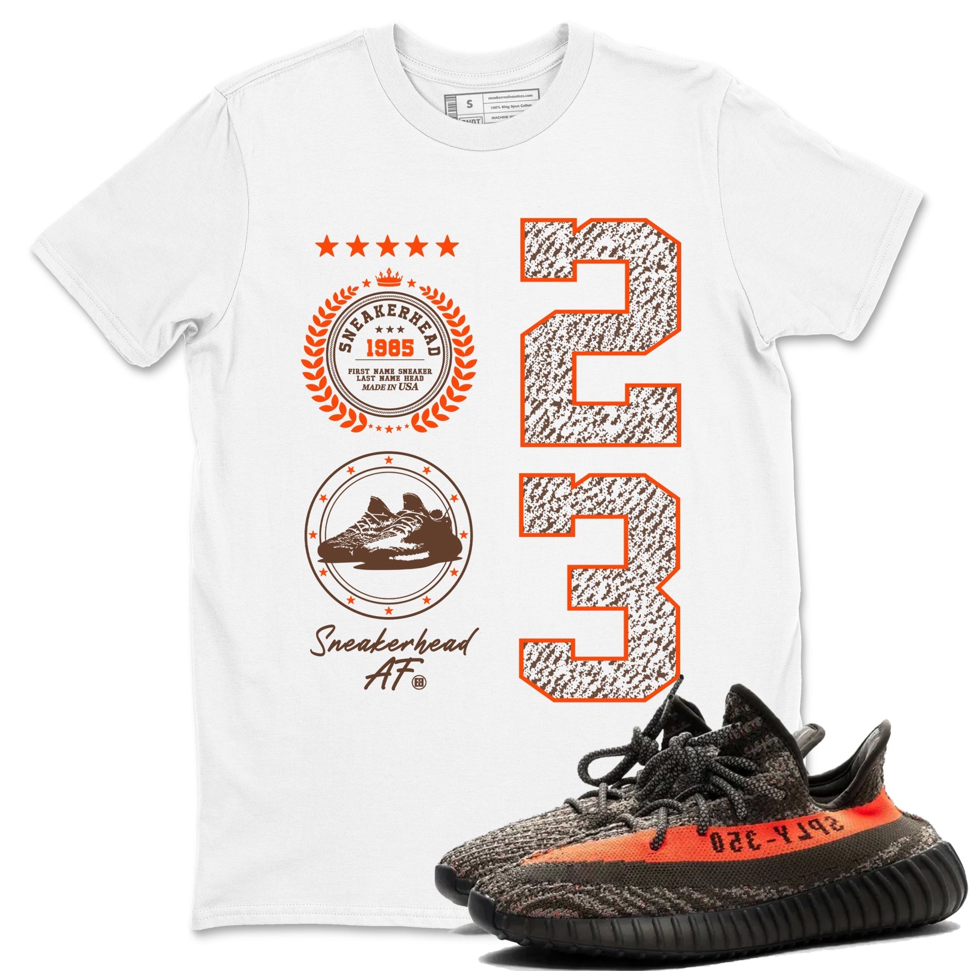 snkmatch Emblem snkmatch Tees - Yeezy 350 Carbon Beluga
