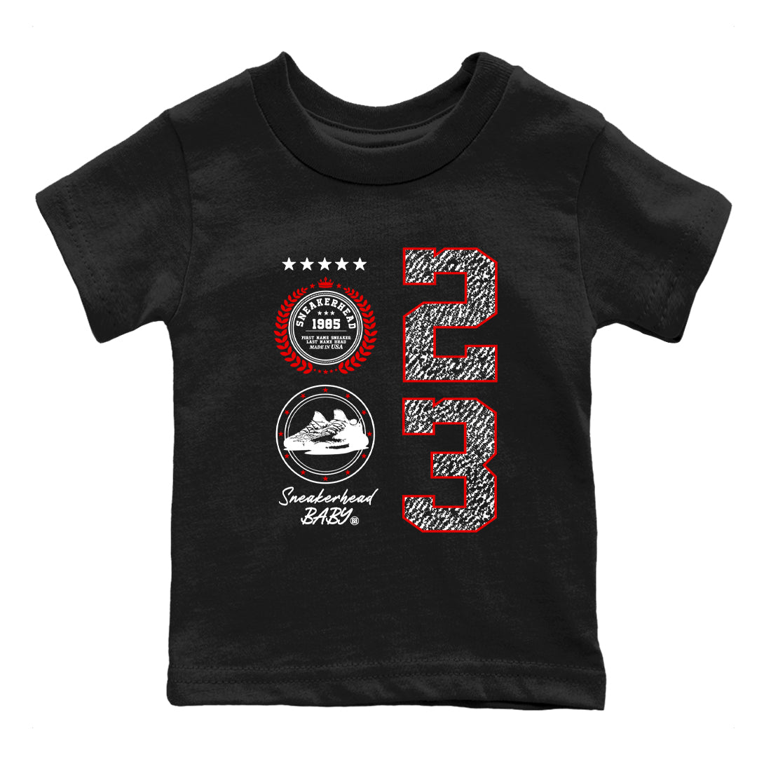 Sneaker Emblem SNRT Sneaker Tees Kids - Yeezy 350 Zebra