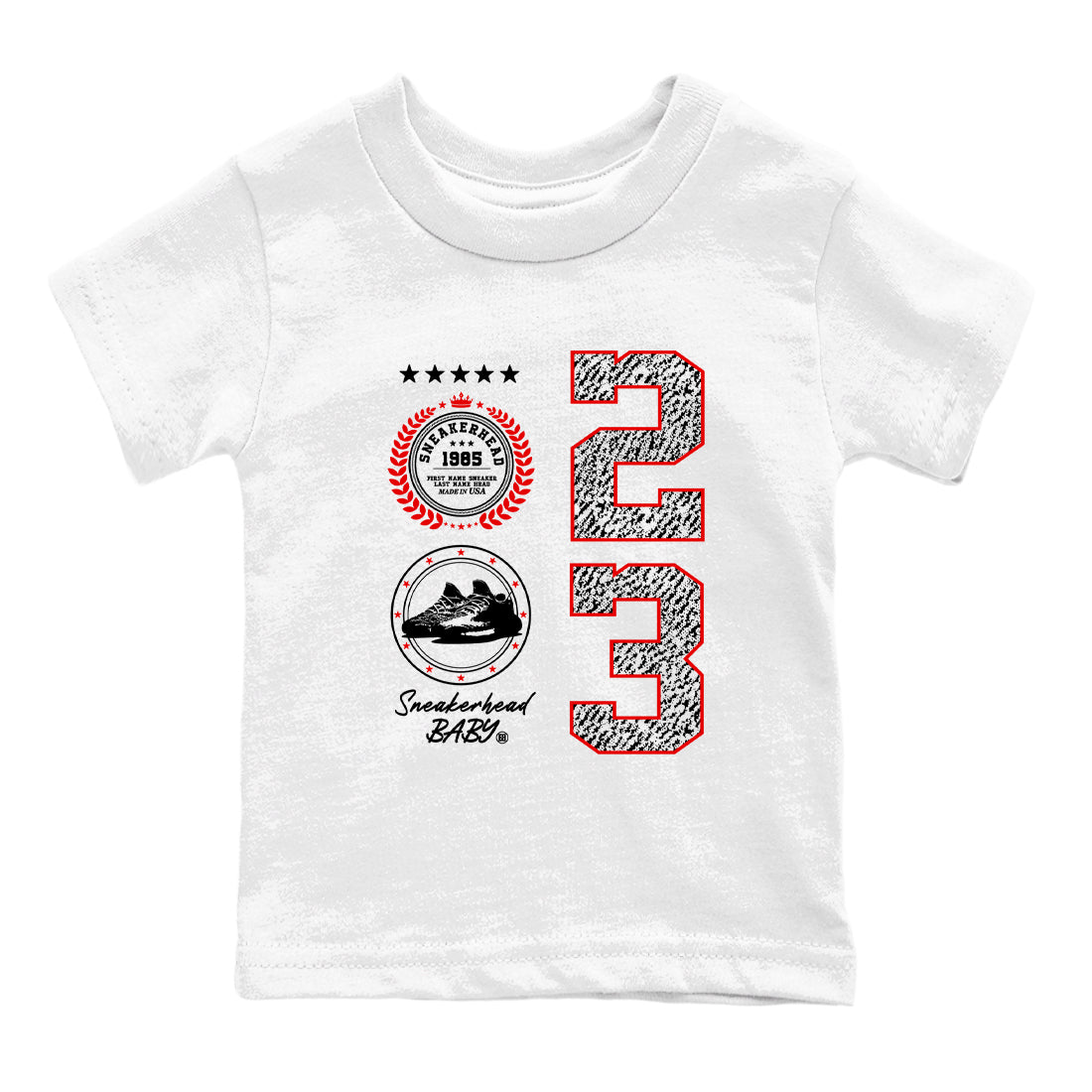 Sneaker Emblem SNRT Sneaker Tees Kids - Yeezy 350 Zebra