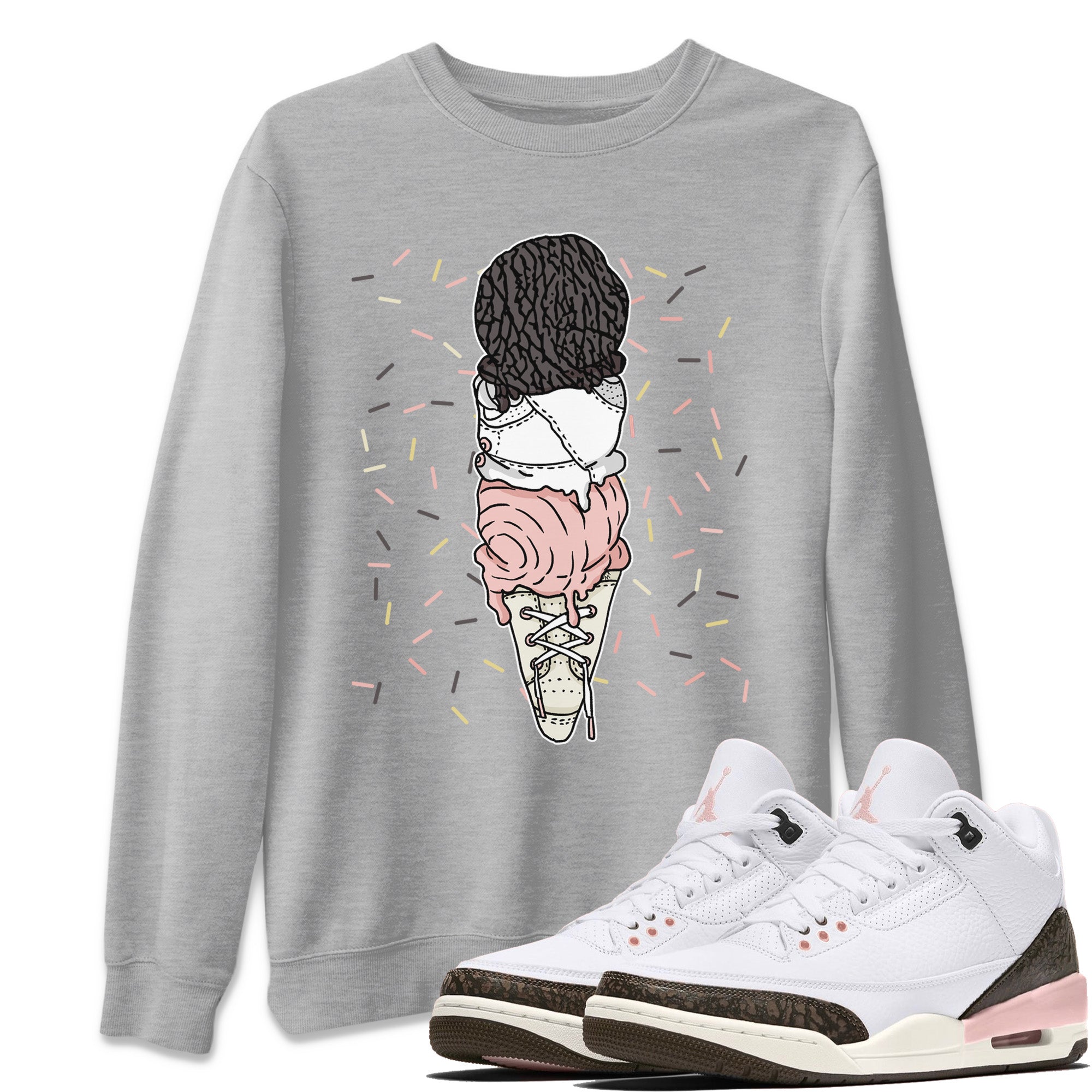 snkmatch Flavor Cones Unisex Tops - Air Jordan 3 Atmosphere