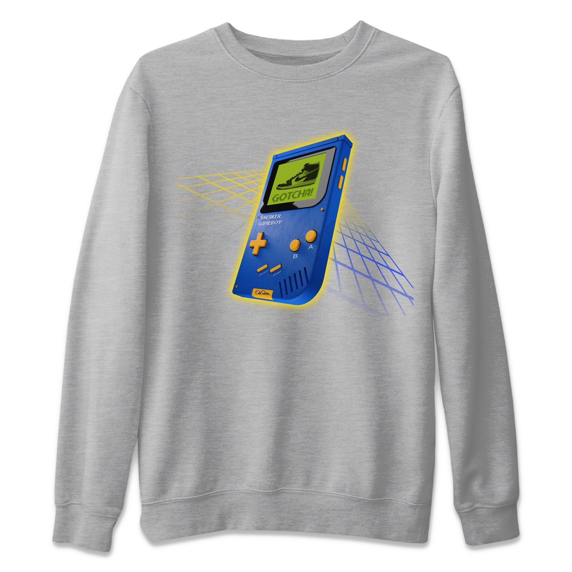 snkmatch Game Boy Unisex Tops - Air Jordan 1 Game Royal Varsity Maize