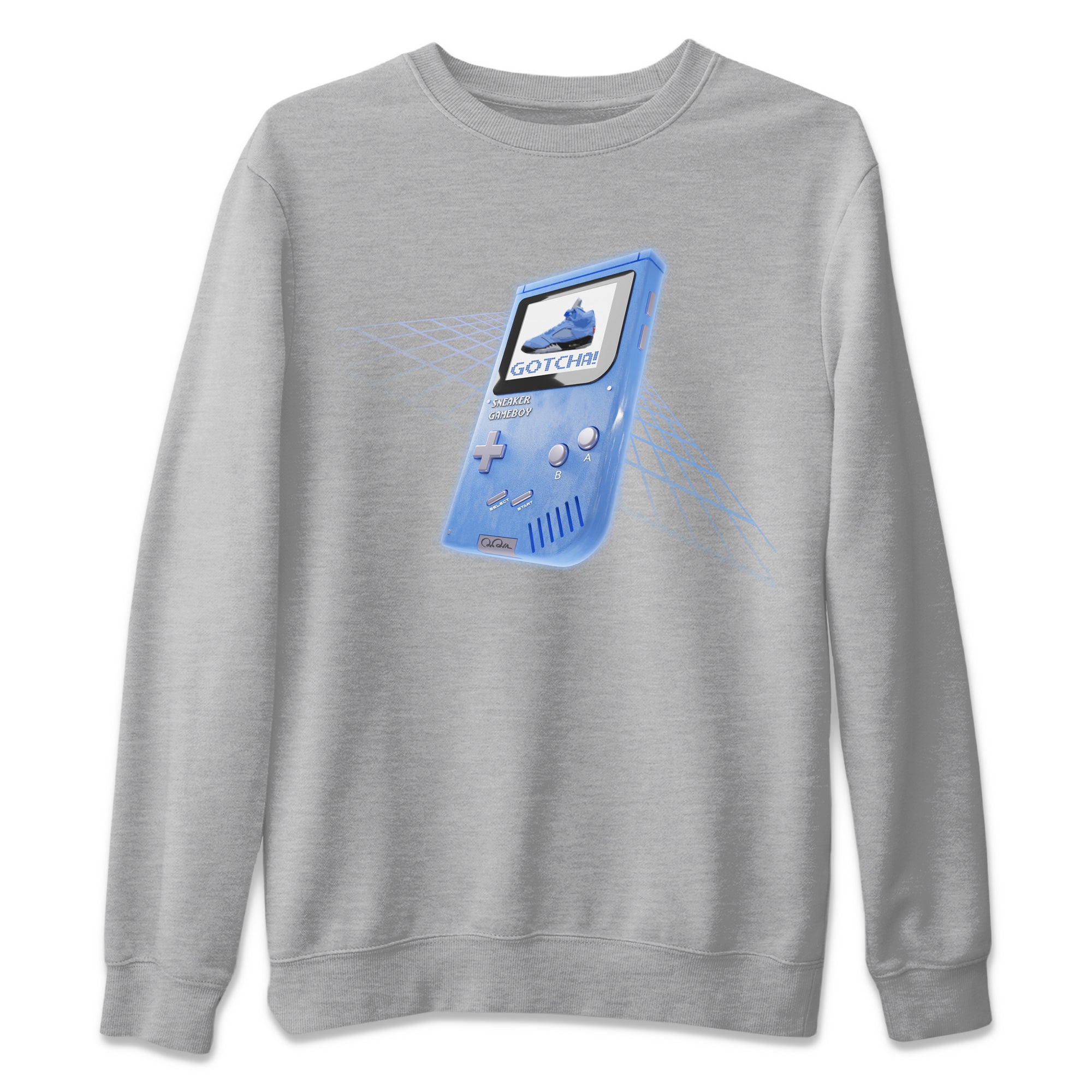 snkmatch Game Boy Unisex Tops - Air Jordan 5 UNC