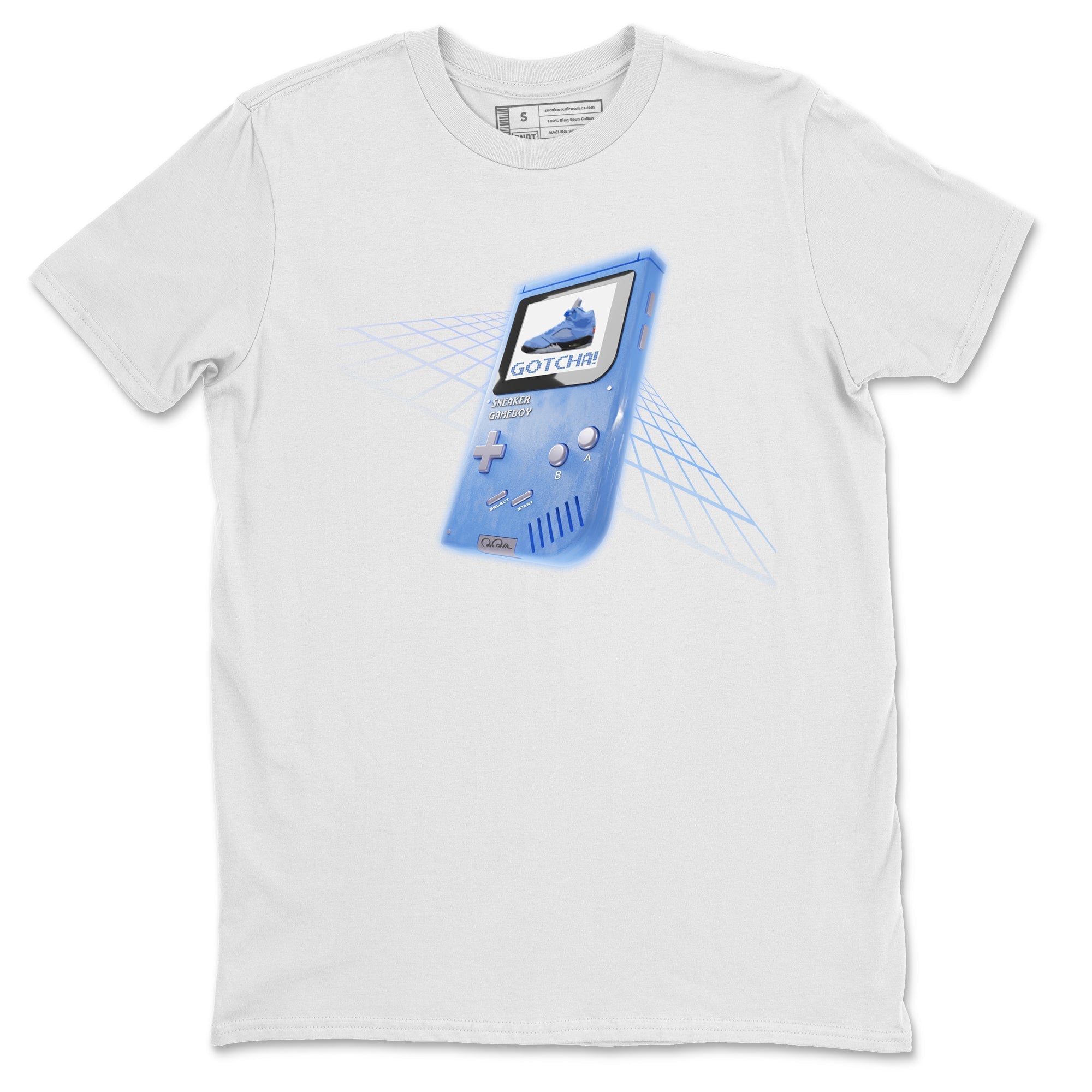 snkmatch Game Boy Unisex Tops - Air Jordan 5 UNC
