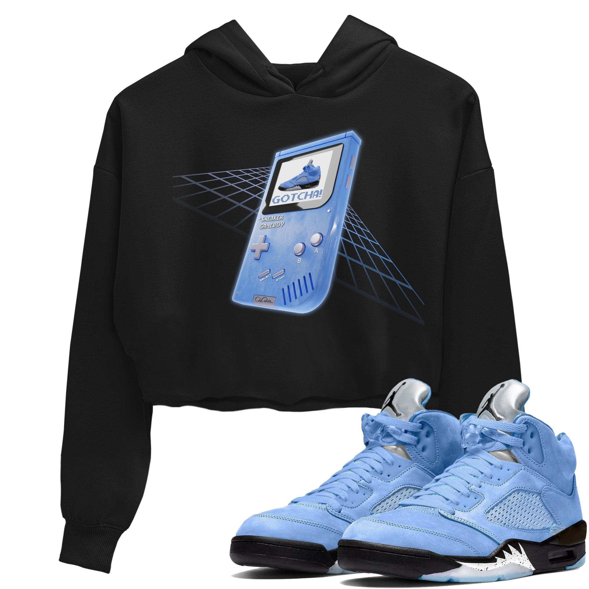 snkmatch Game Boy Women's Tops - Air Jordan 5 UNC