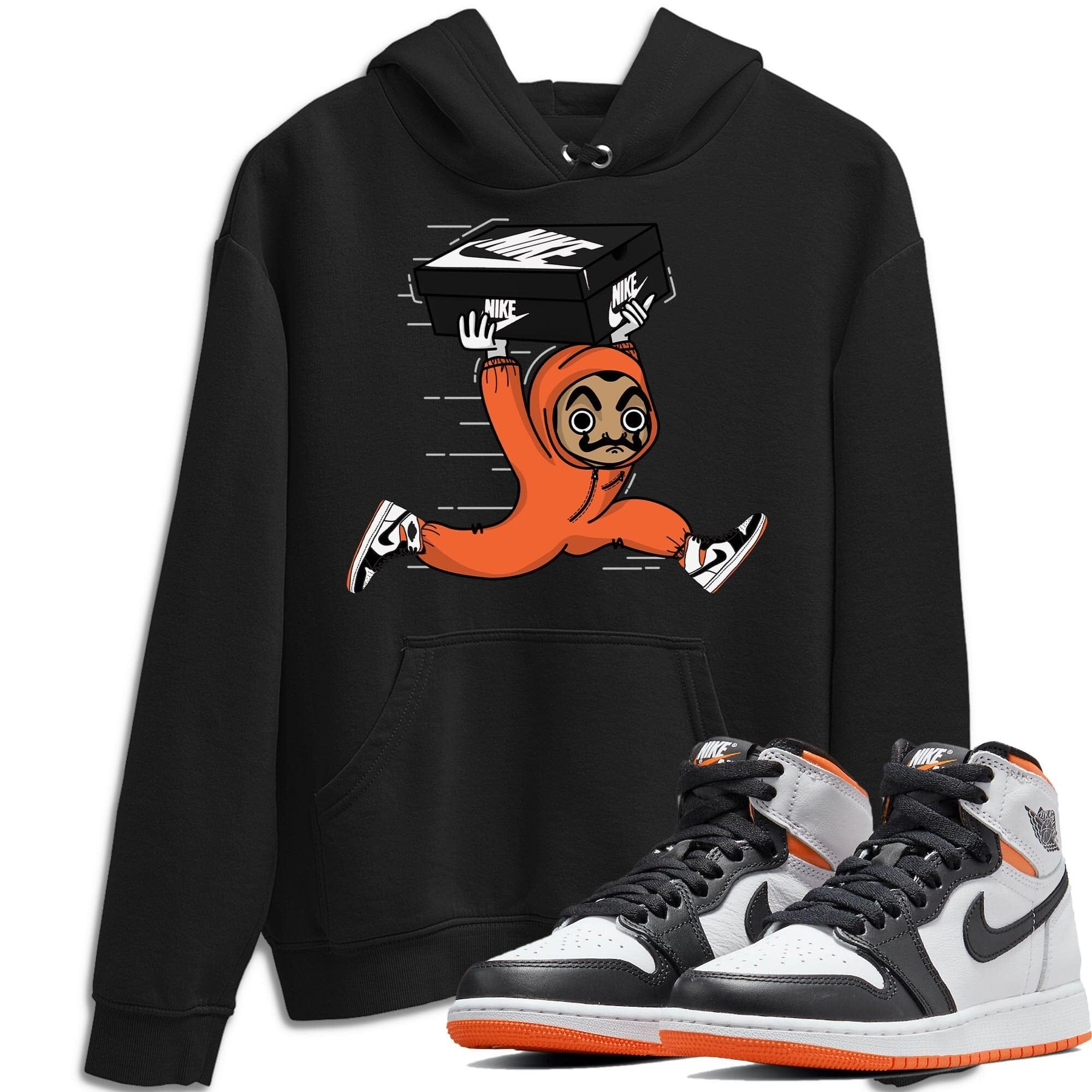 snkmatch Heist Unisex Tops - Air Jordan 1 Electro Orange